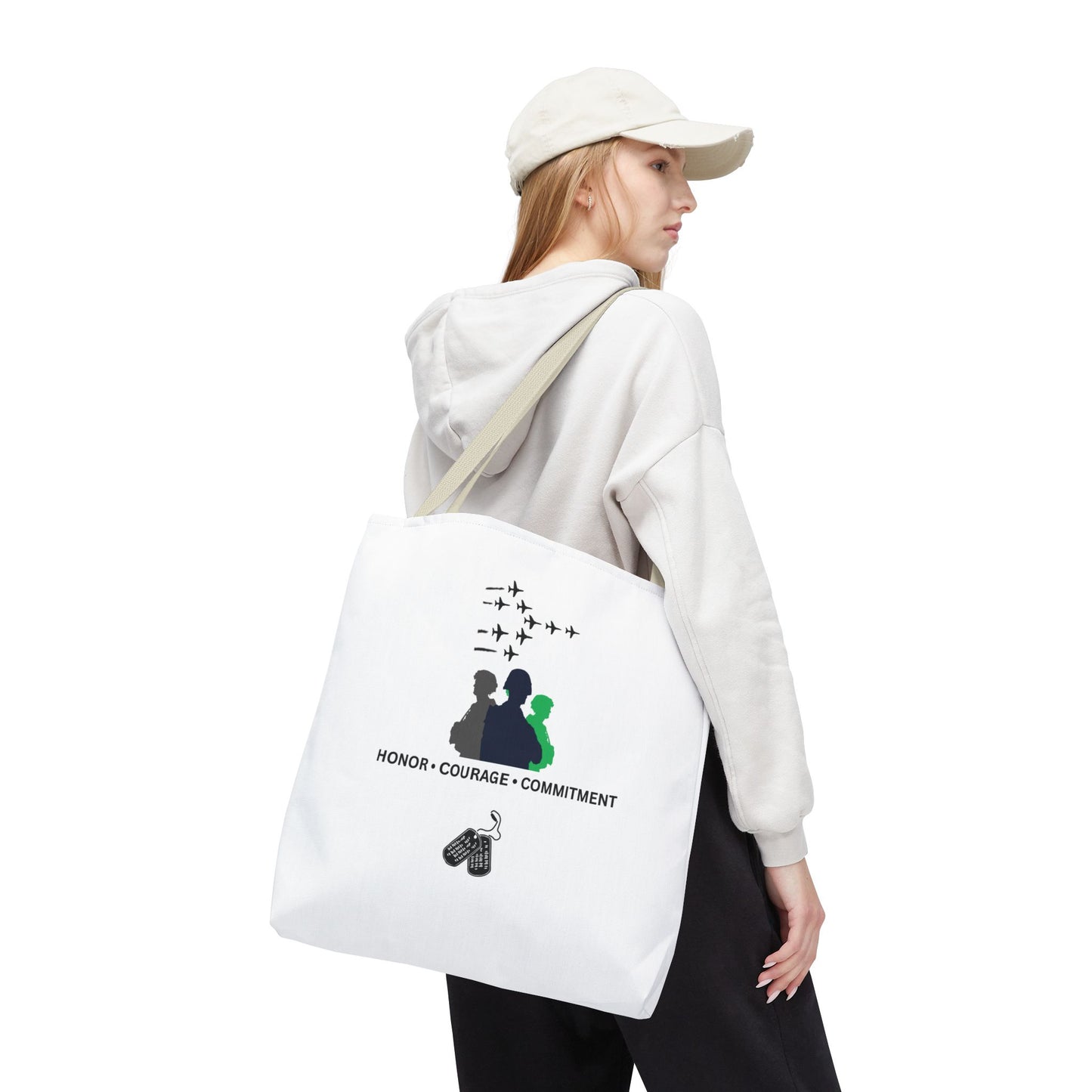Honor Courage Commitment Tote Bag