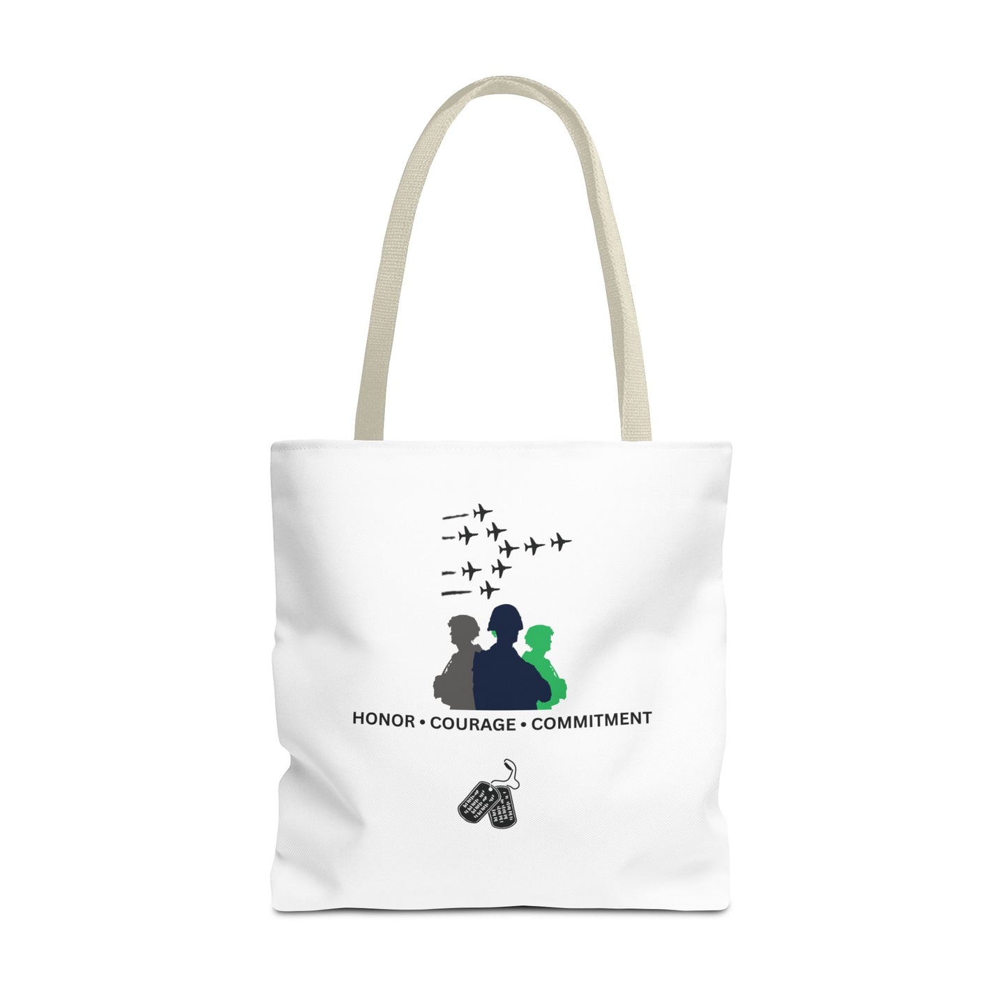 Honor Courage Commitment Tote Bag