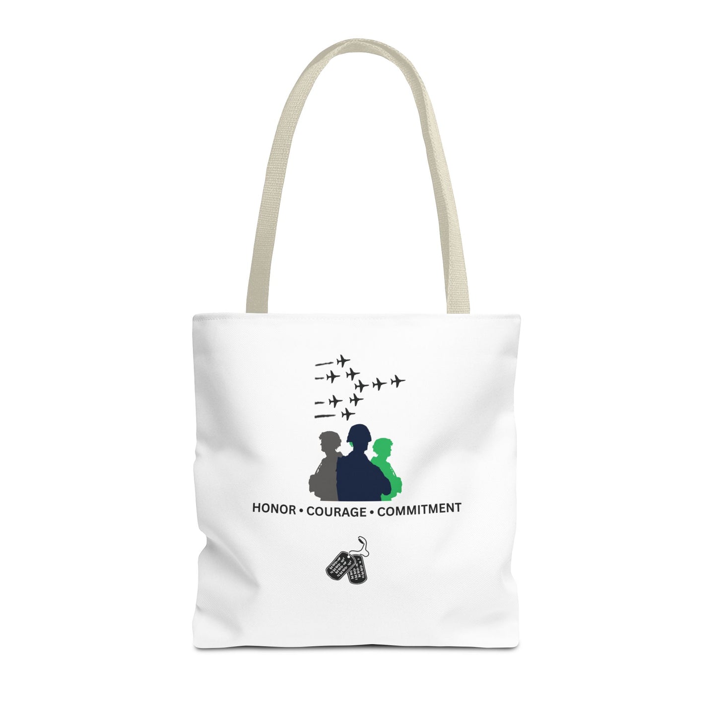 Honor Courage Commitment Tote Bag