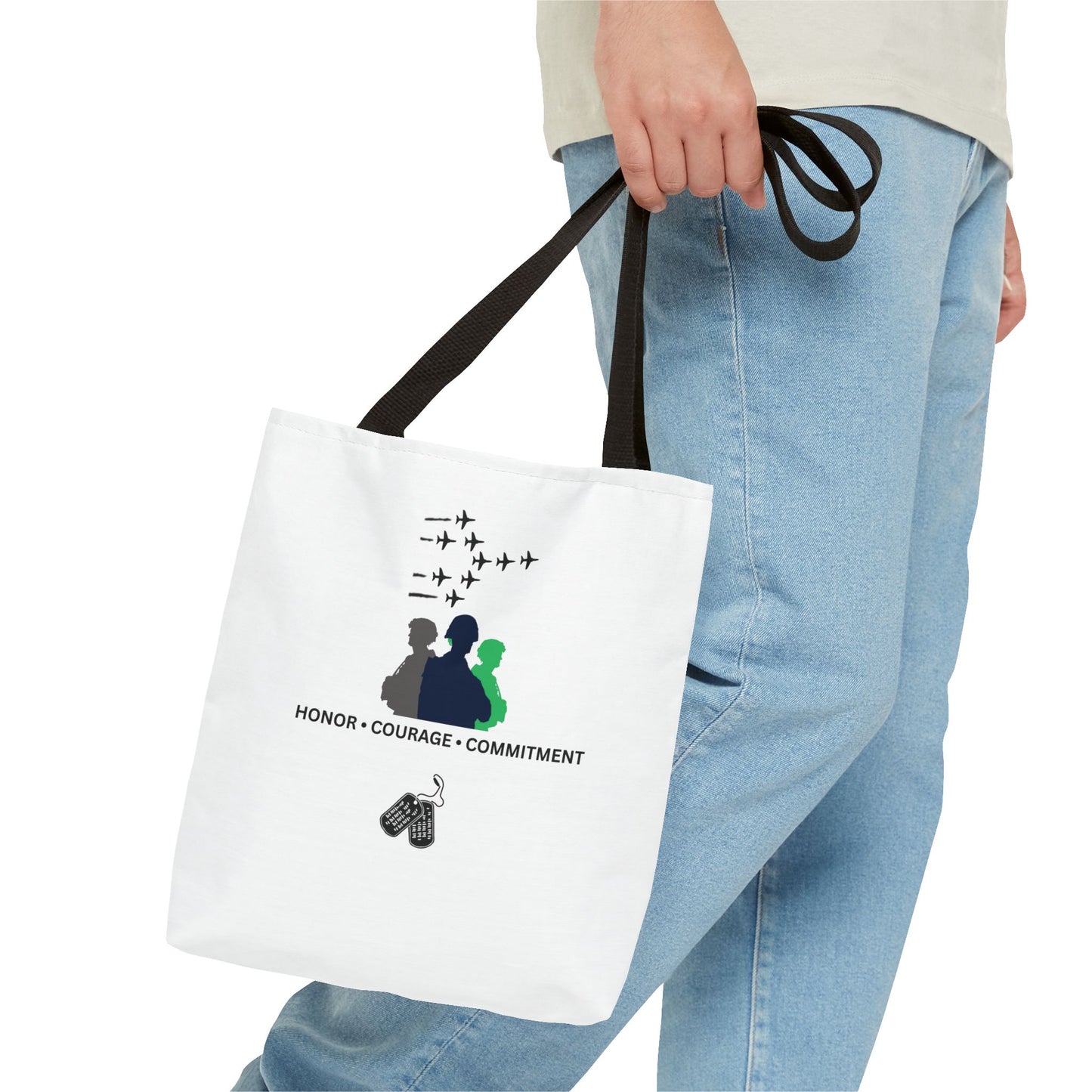 Honor Courage Commitment Tote Bag