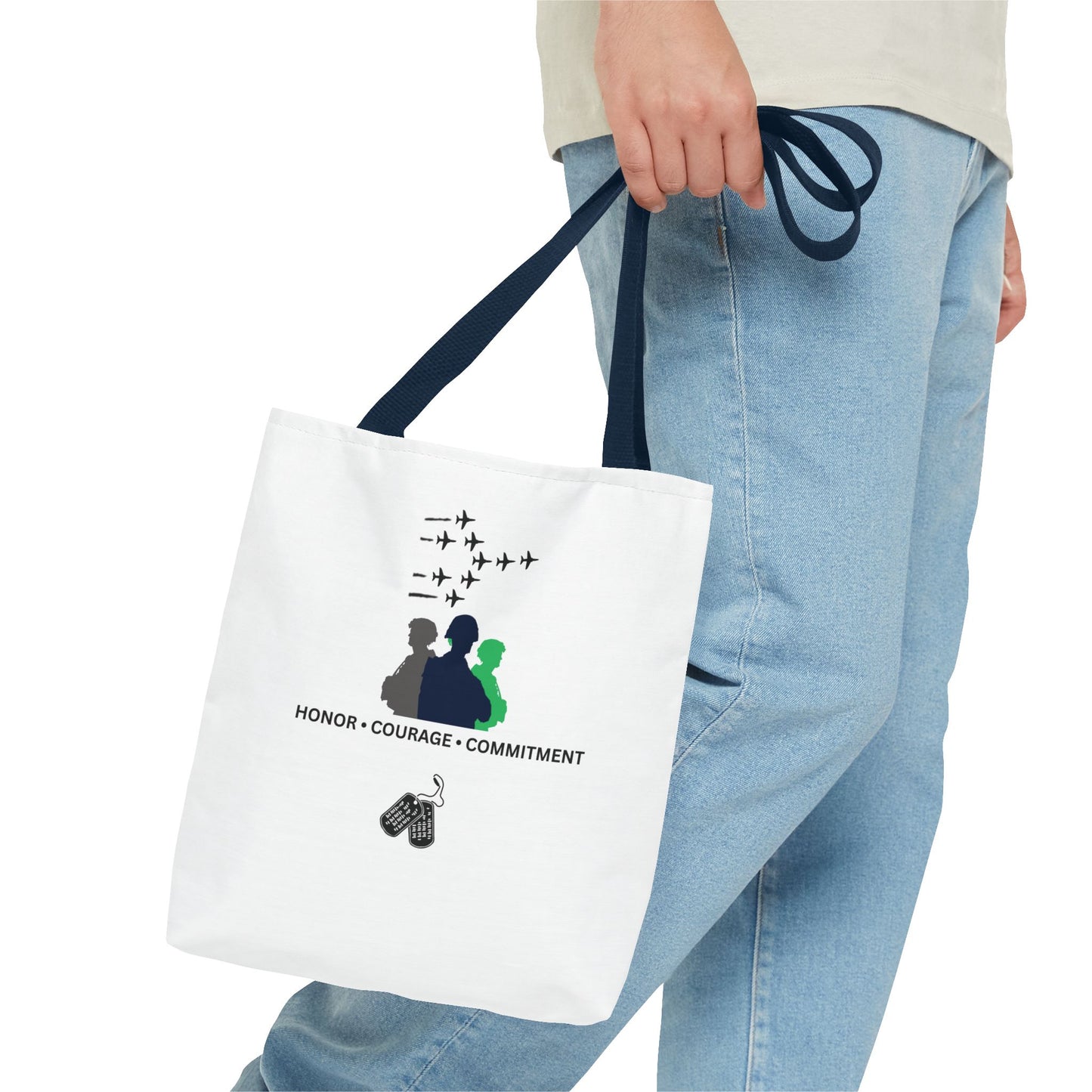 Honor Courage Commitment Tote Bag