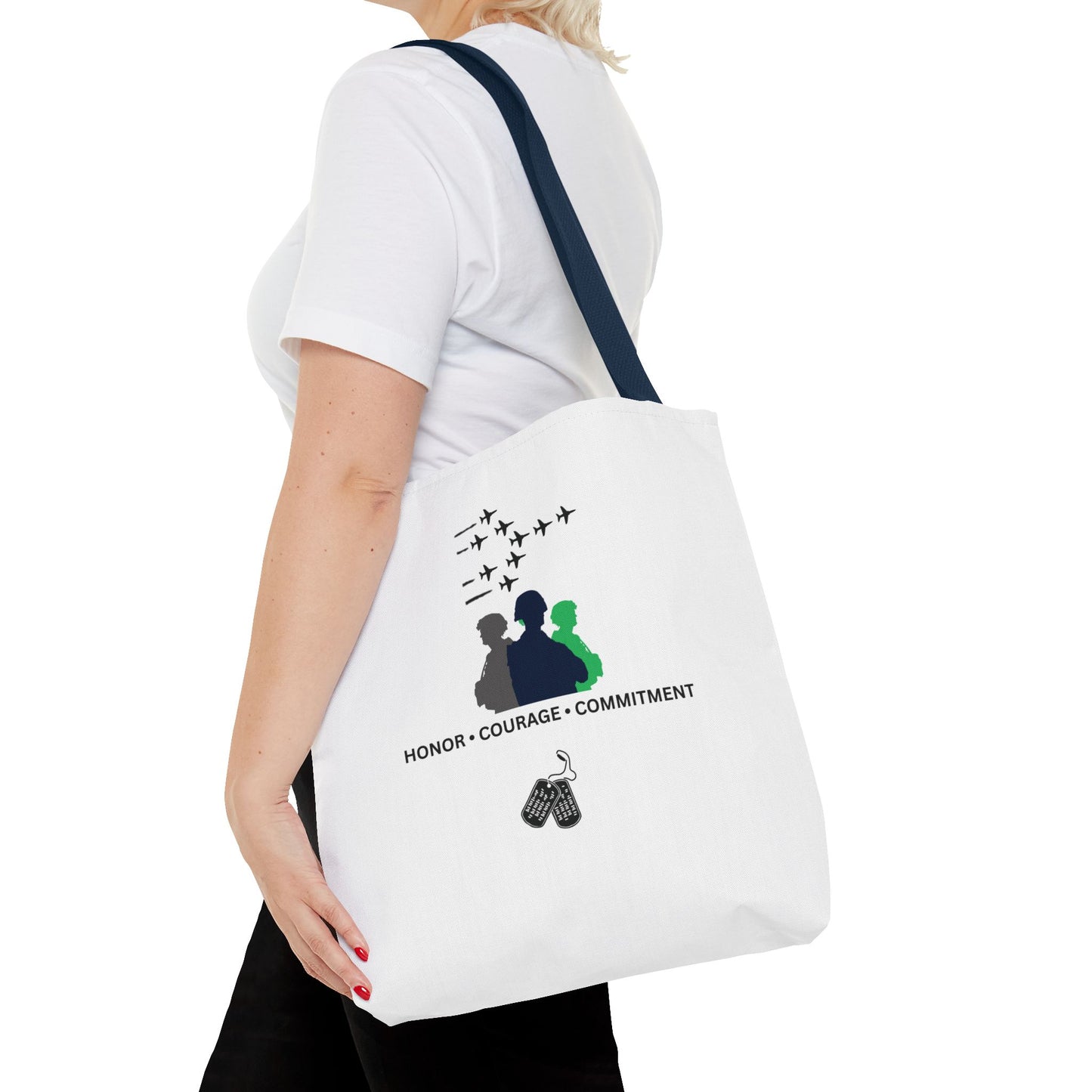 Honor Courage Commitment Tote Bag