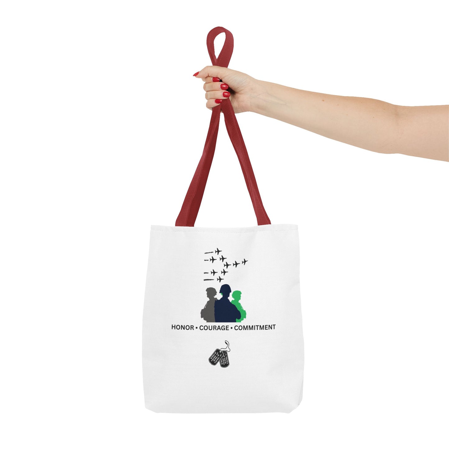 Honor Courage Commitment Tote Bag