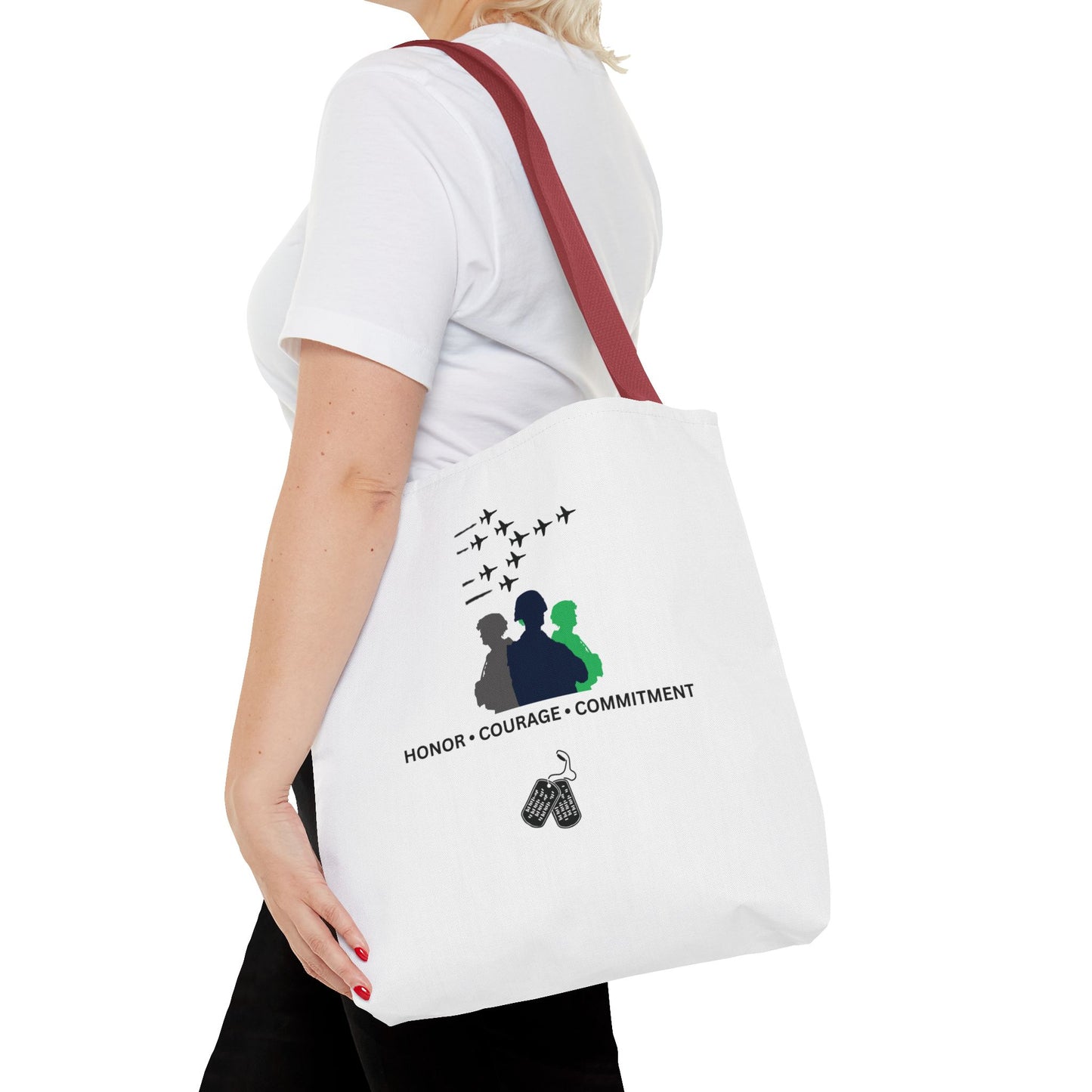 Honor Courage Commitment Tote Bag
