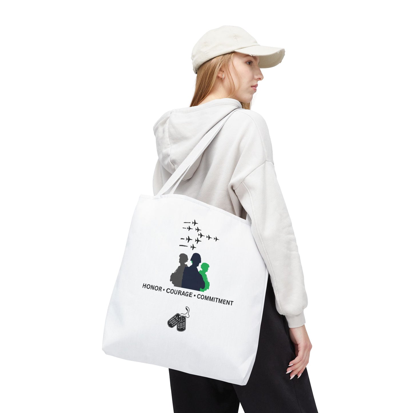 Honor Courage Commitment Tote Bag