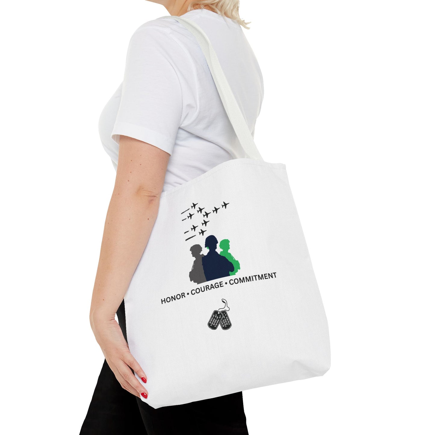 Honor Courage Commitment Tote Bag