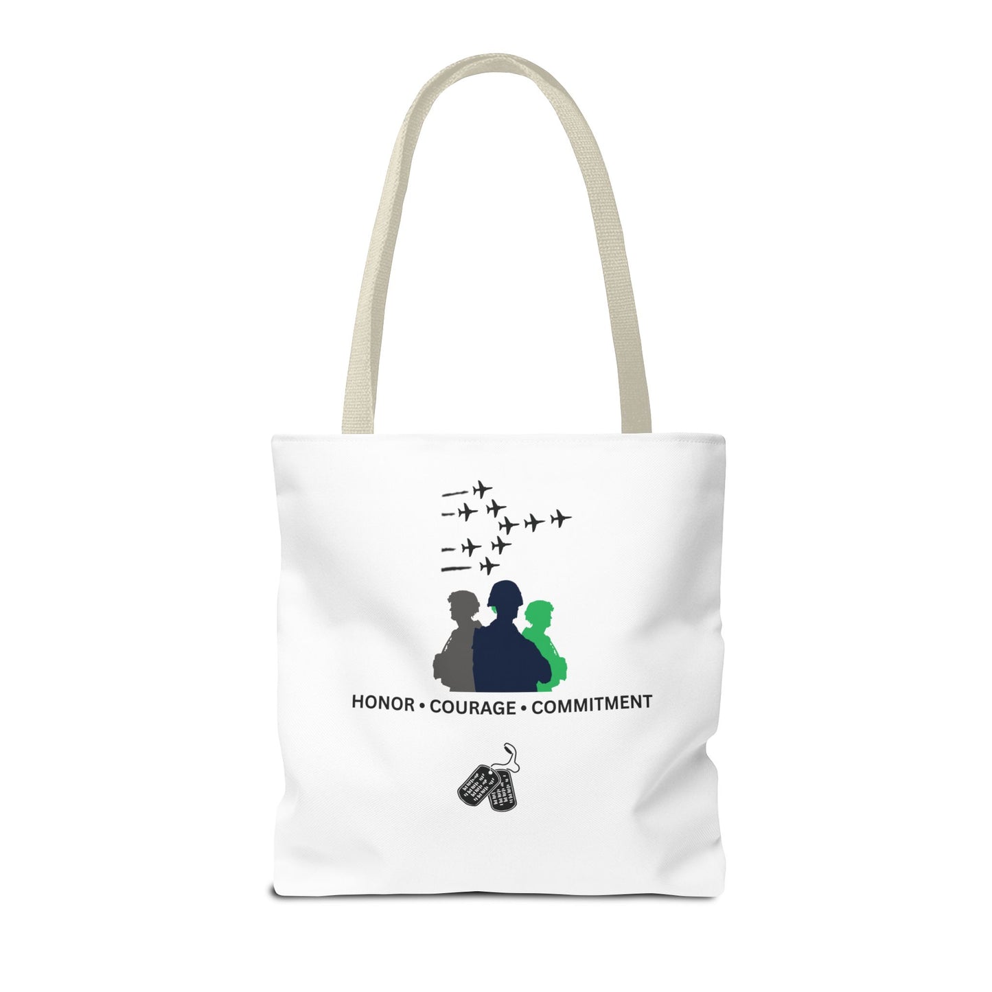 Honor Courage Commitment Tote Bag