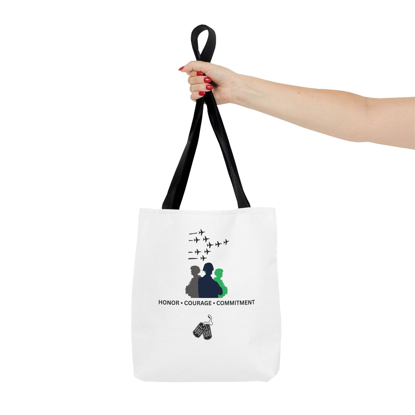 Honor Courage Commitment Tote Bag