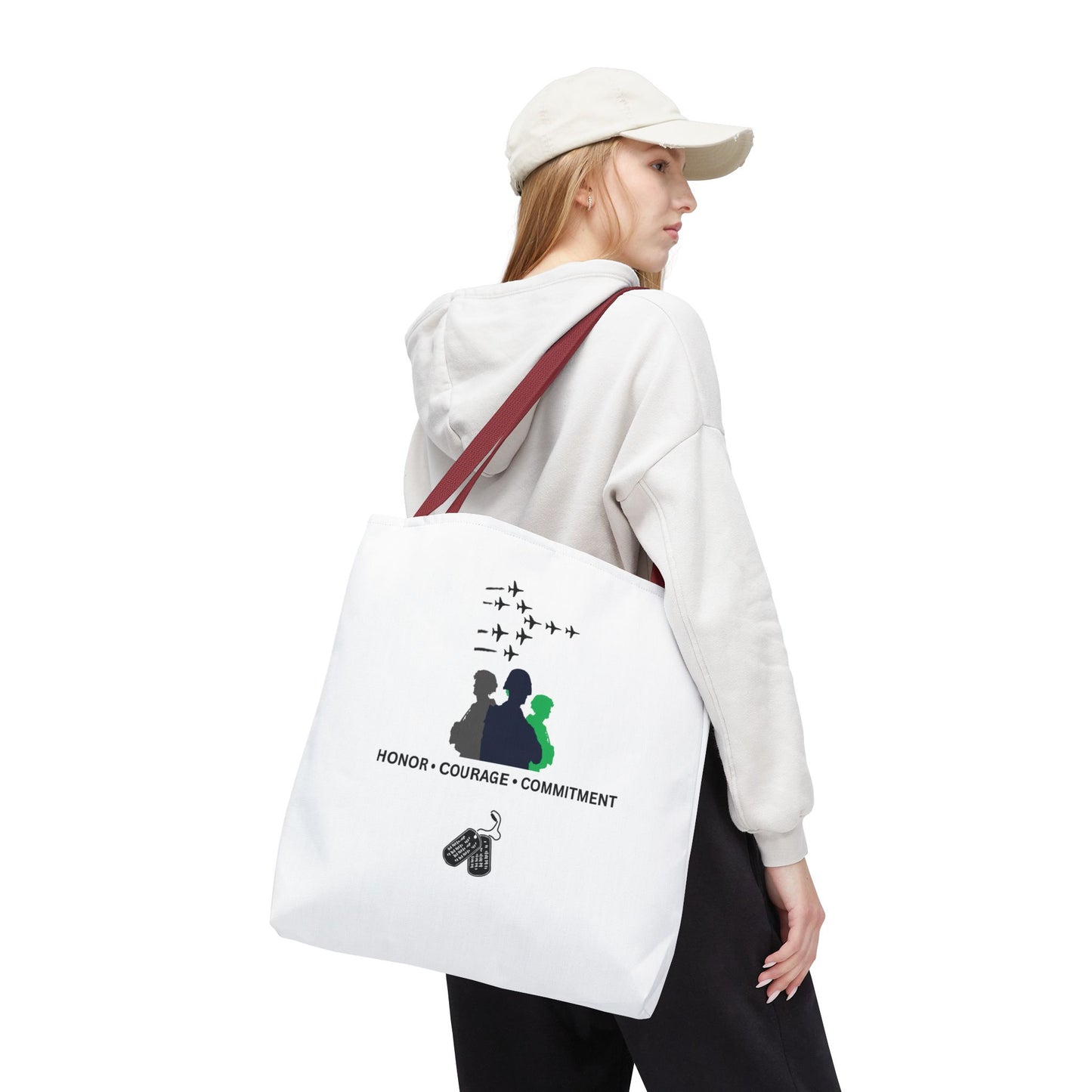 Honor Courage Commitment Tote Bag