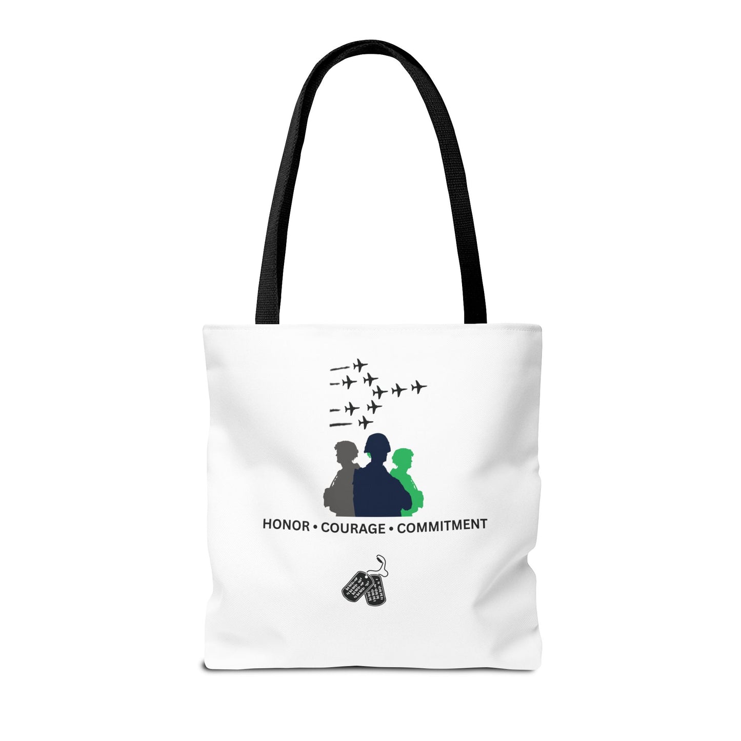 Honor Courage Commitment Tote Bag