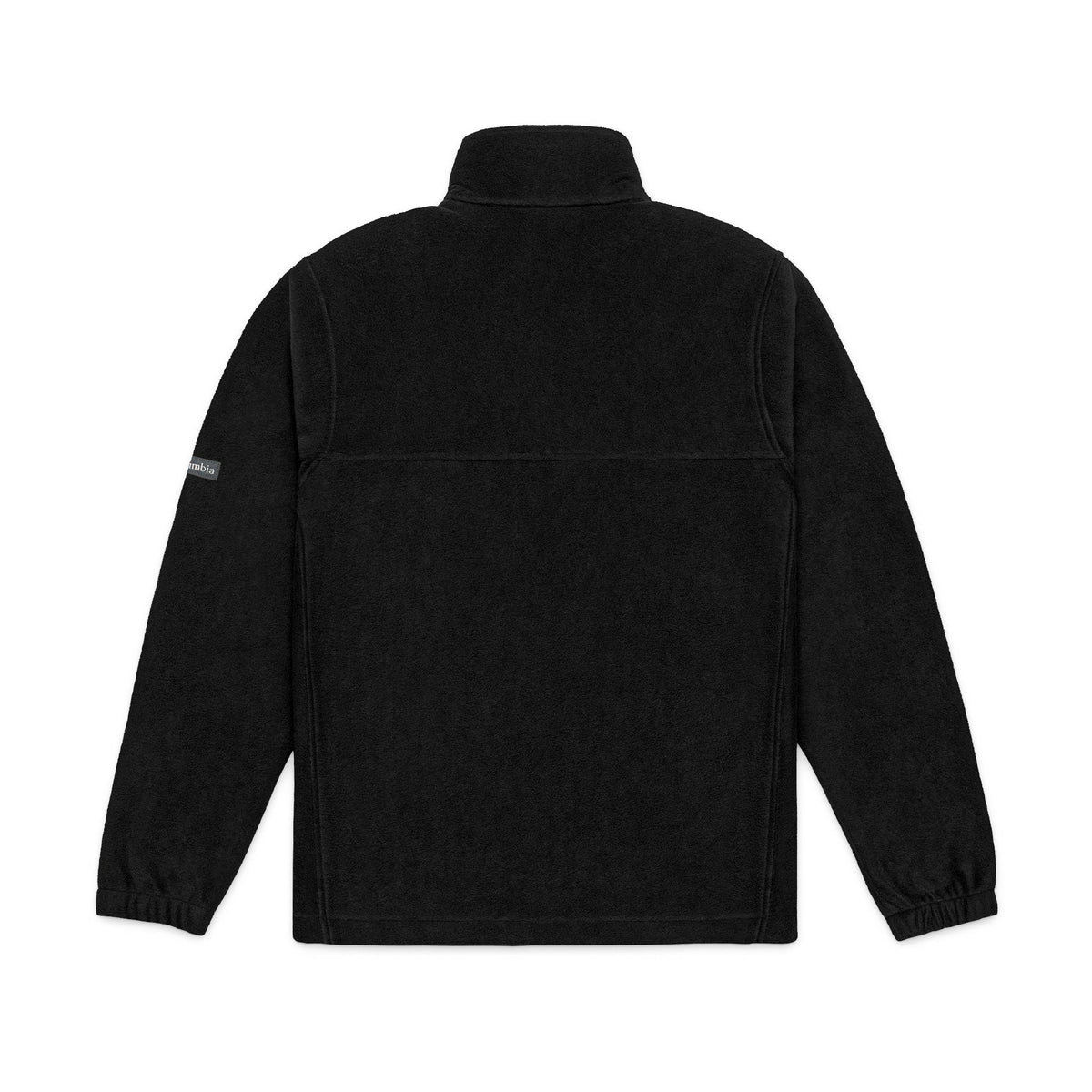 Embroidered Dark Grey Fleece Jacket — Subtle Leaf Chest Logo