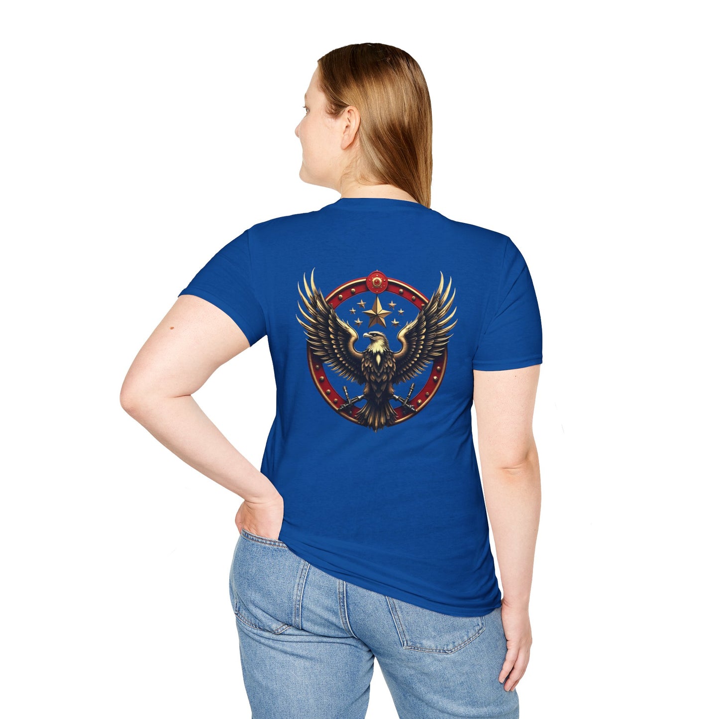 Eagle Emblem T-Shirt — Retro Patriotic Spread Wing Graphic Tee