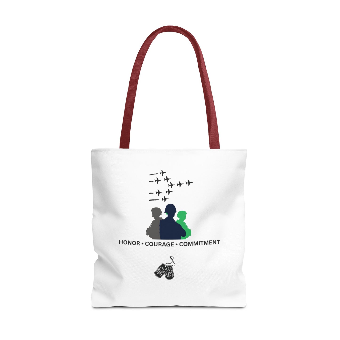 Honor Courage Commitment Tote Bag