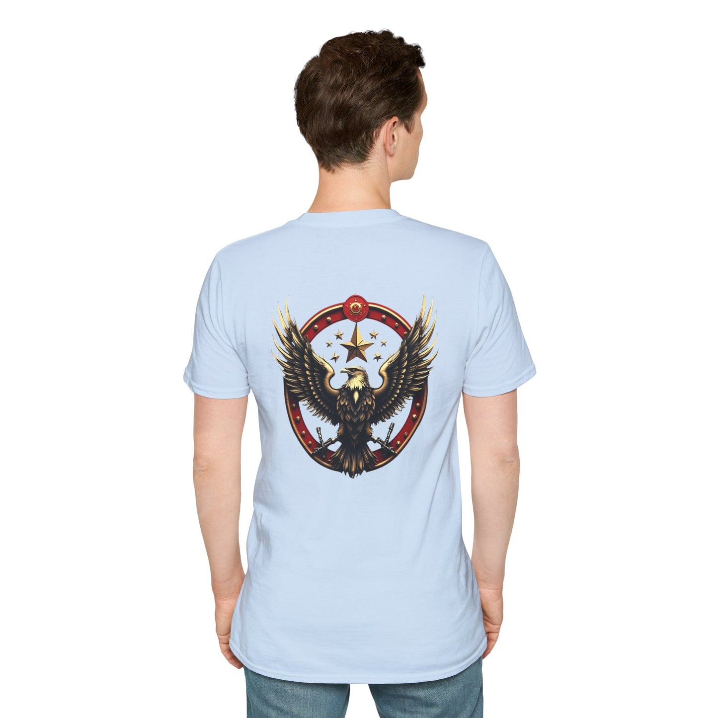 Eagle Emblem T-Shirt — Retro Patriotic Spread Wing Graphic Tee