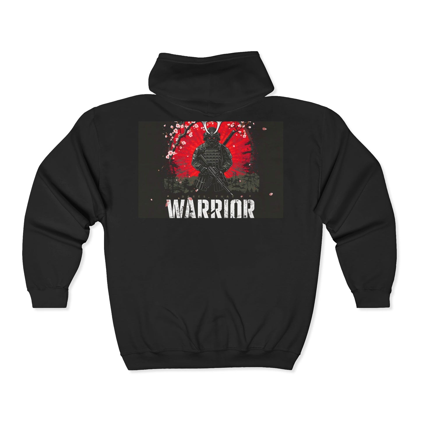Warrior Unisex Full Zip Hooded Sweatshirt | Bold Design for Strength and Style