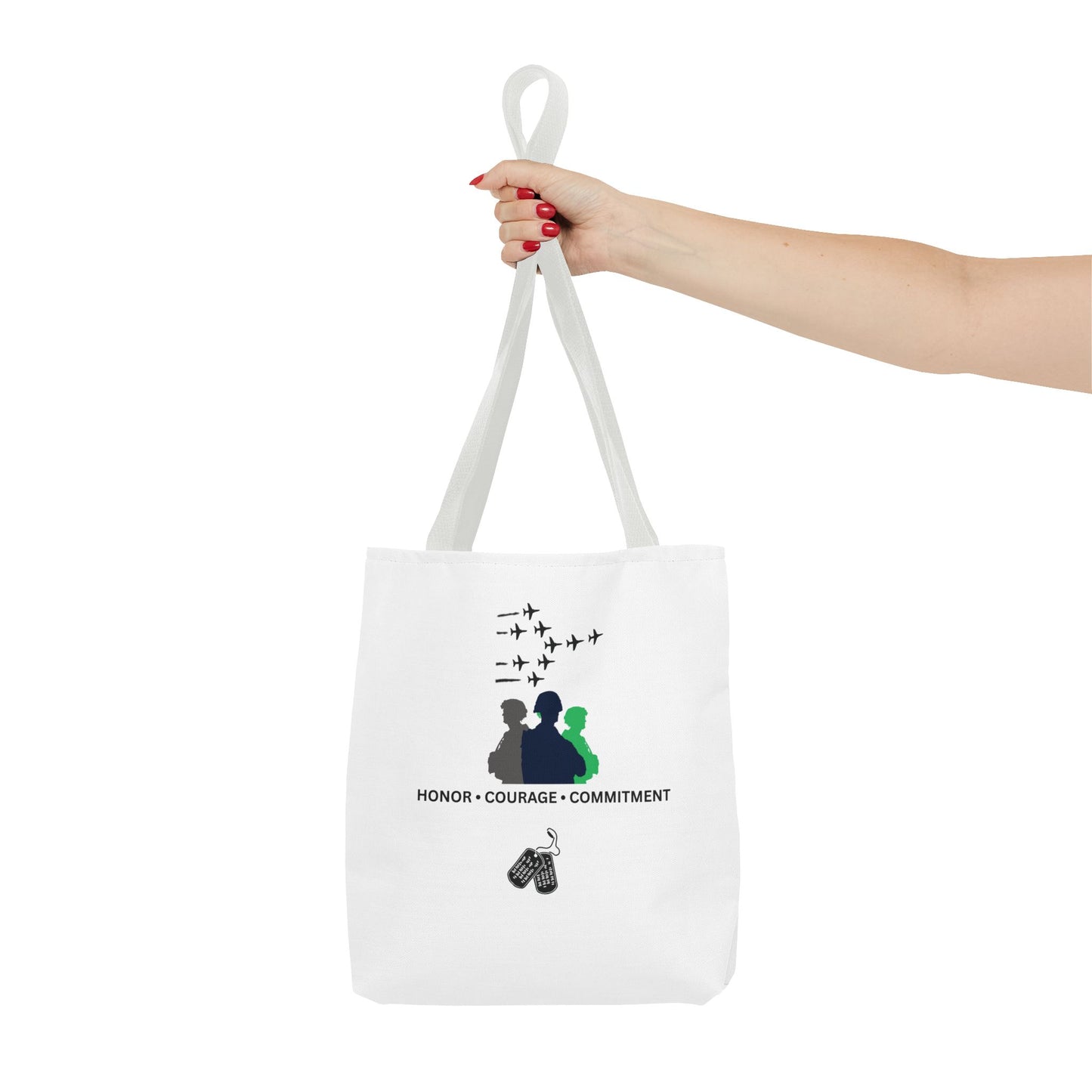Honor Courage Commitment Tote Bag