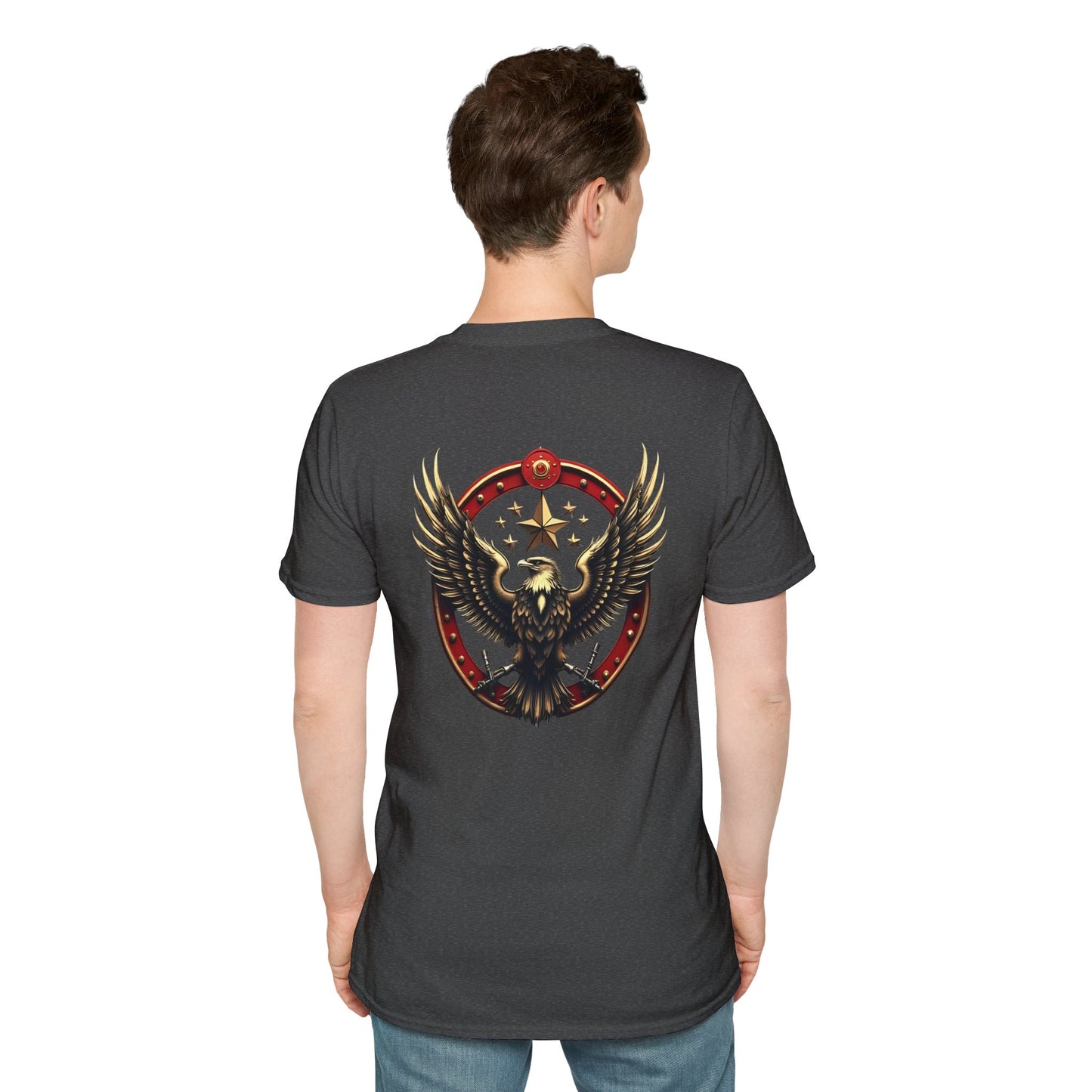 Eagle Emblem T-Shirt — Retro Patriotic Spread Wing Graphic Tee