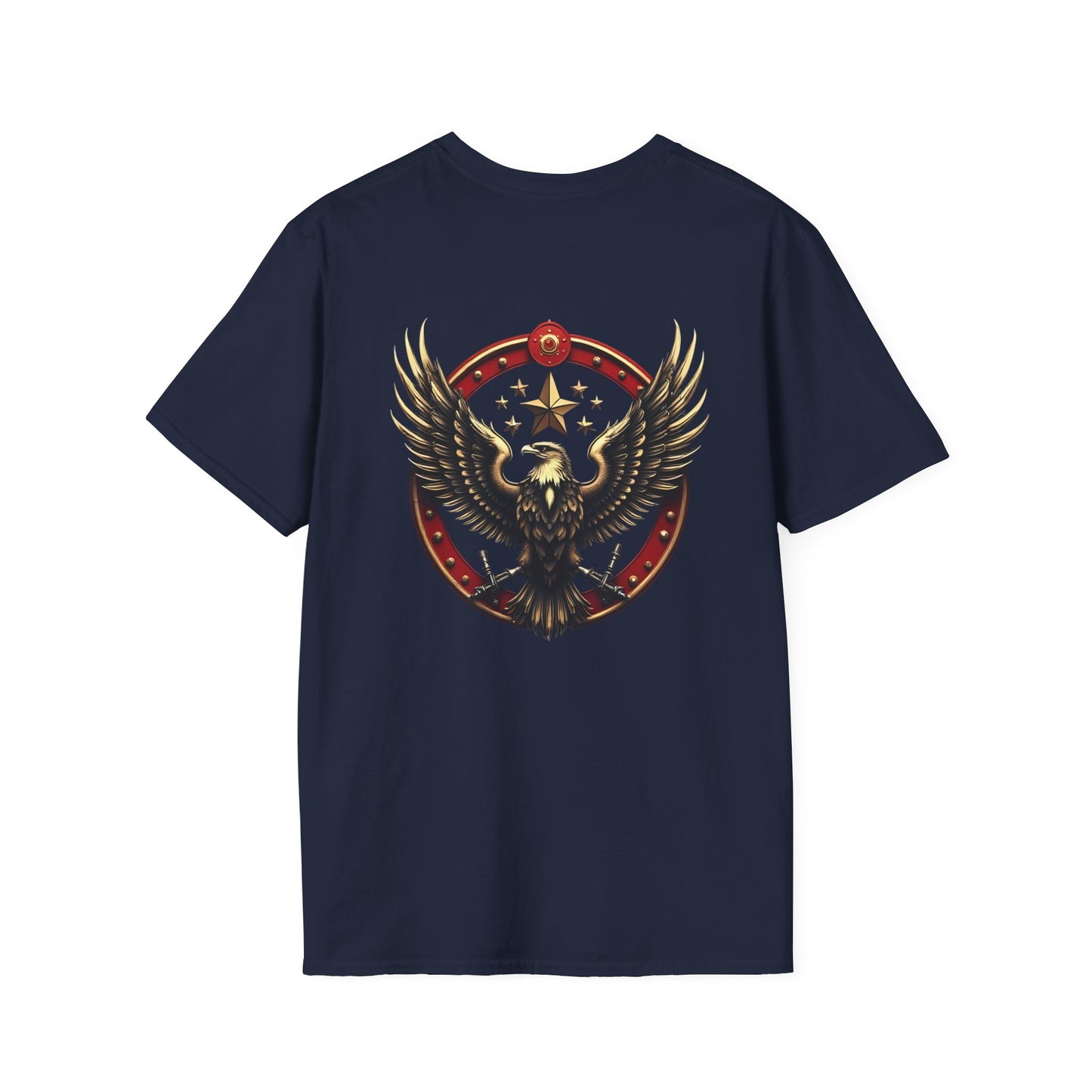 Eagle Emblem T-Shirt — Retro Patriotic Spread Wing Graphic Tee