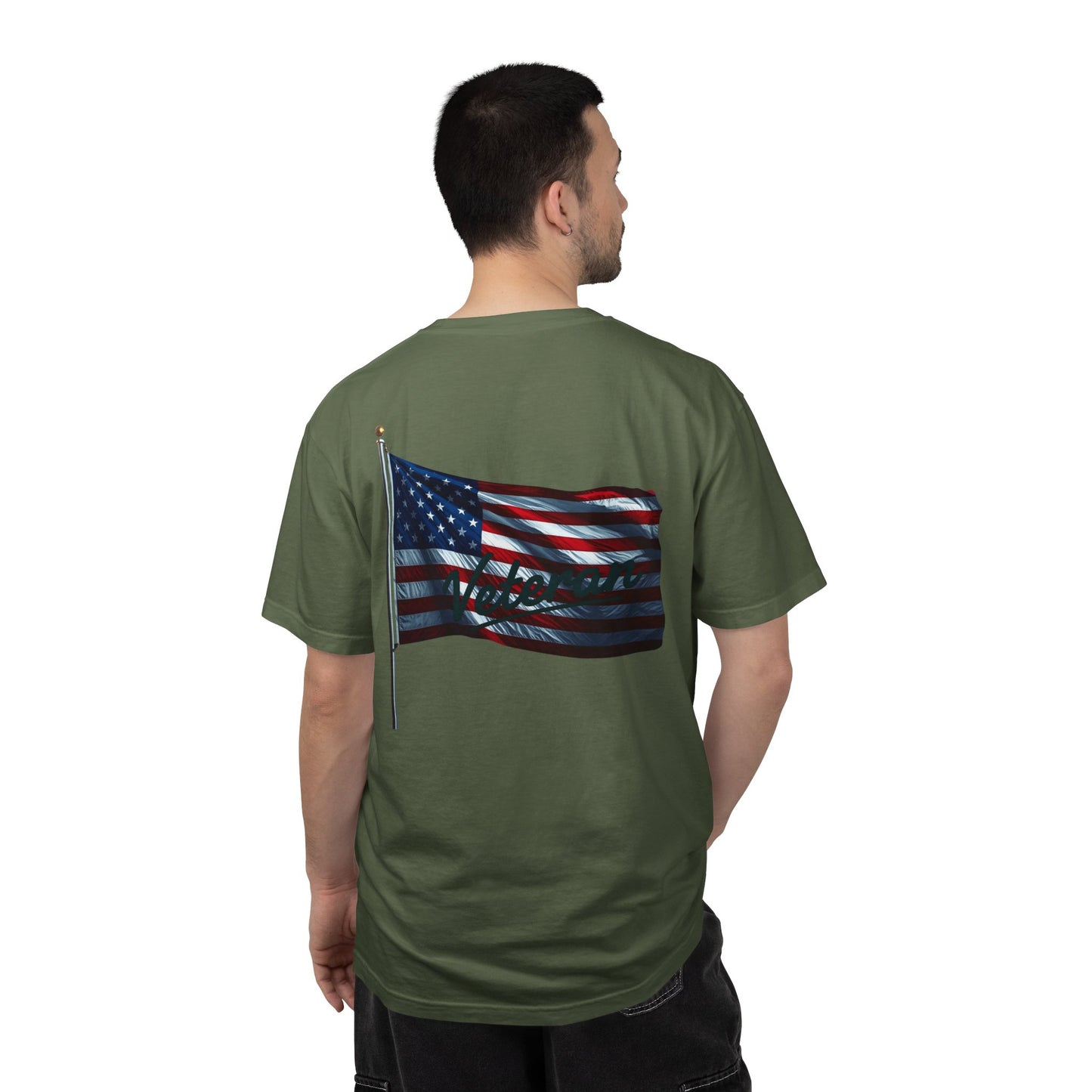 American Flag T-Shirt — Waving USA Graphic Tee