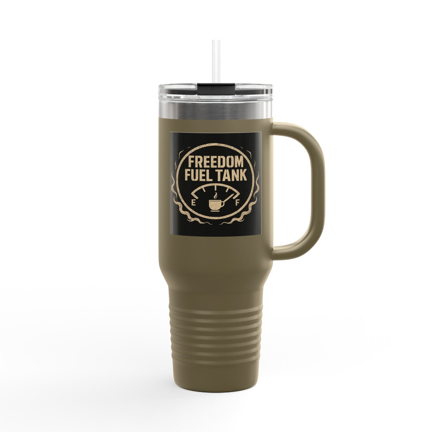 Freedom Fuel Tank Insulated Travel Mug - 40oz Coffee Cup for Adventurers