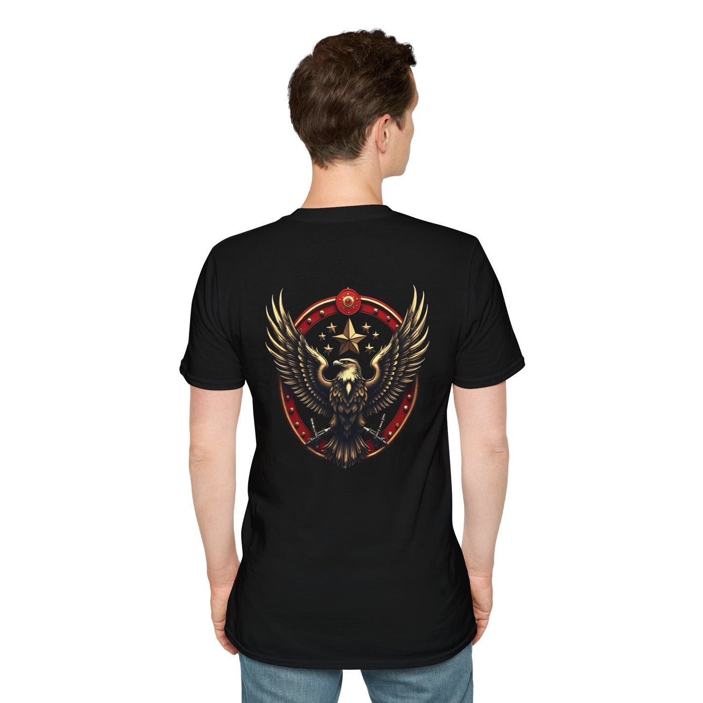 Eagle Emblem T-Shirt — Retro Patriotic Spread Wing Graphic Tee