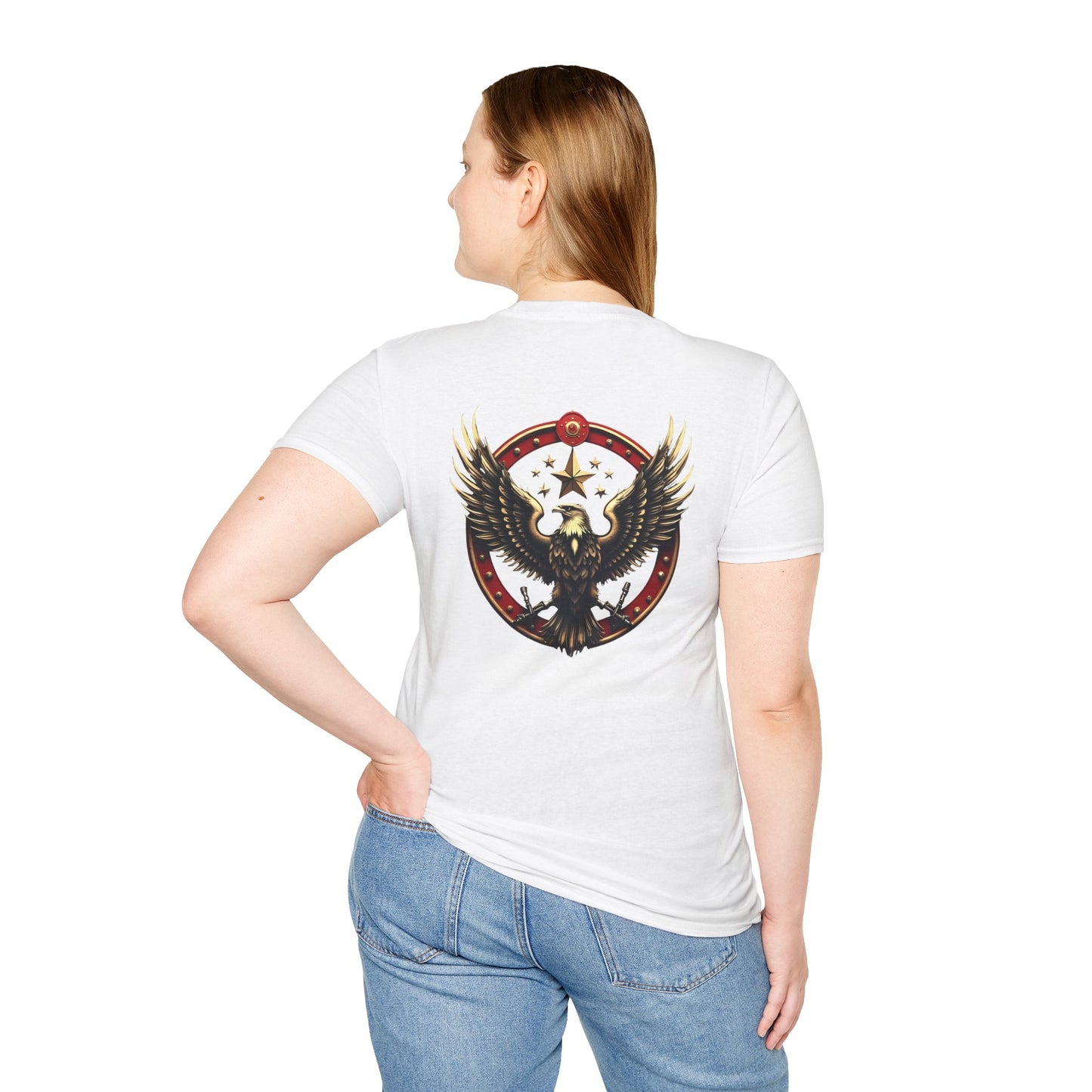 Eagle Emblem T-Shirt — Retro Patriotic Spread Wing Graphic Tee