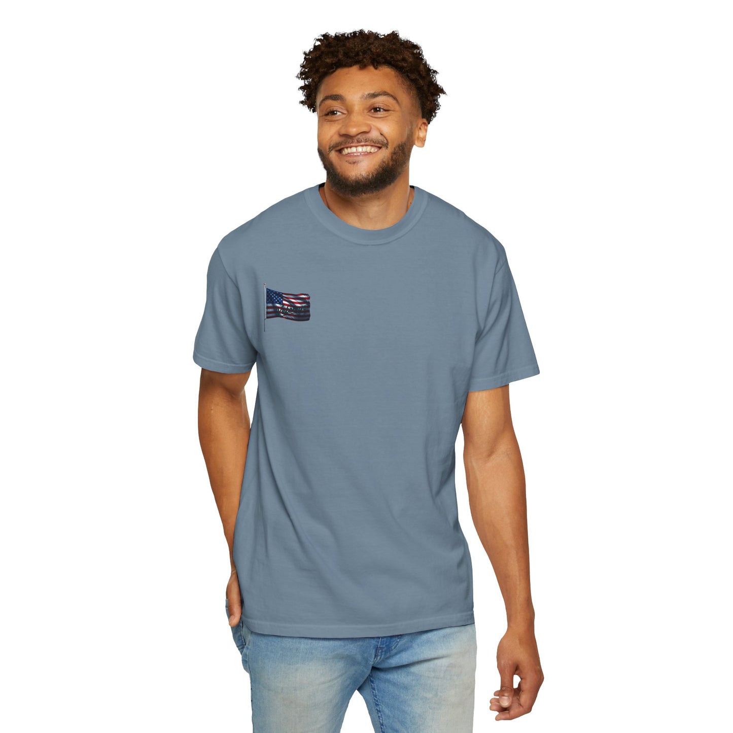 American Flag T-Shirt — Waving USA Graphic Tee