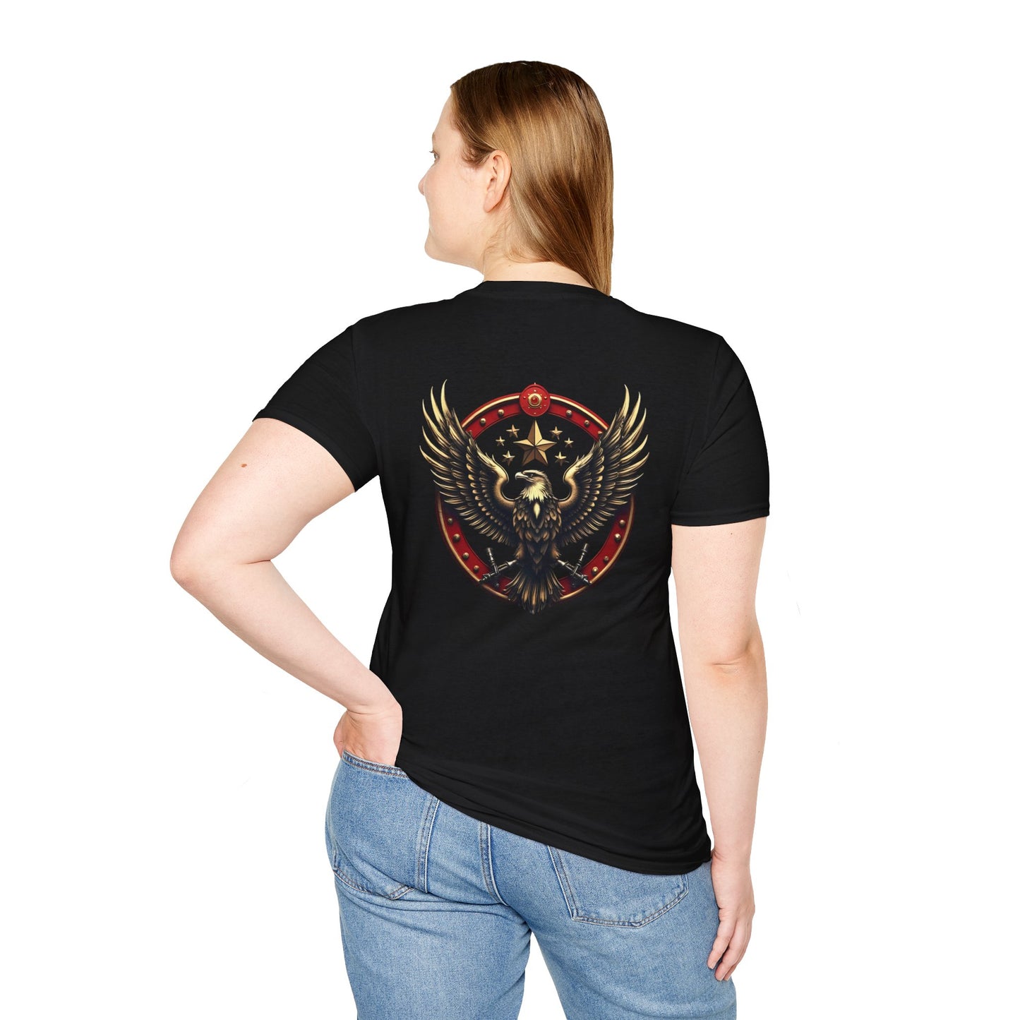 Eagle Emblem T-Shirt — Retro Patriotic Spread Wing Graphic Tee