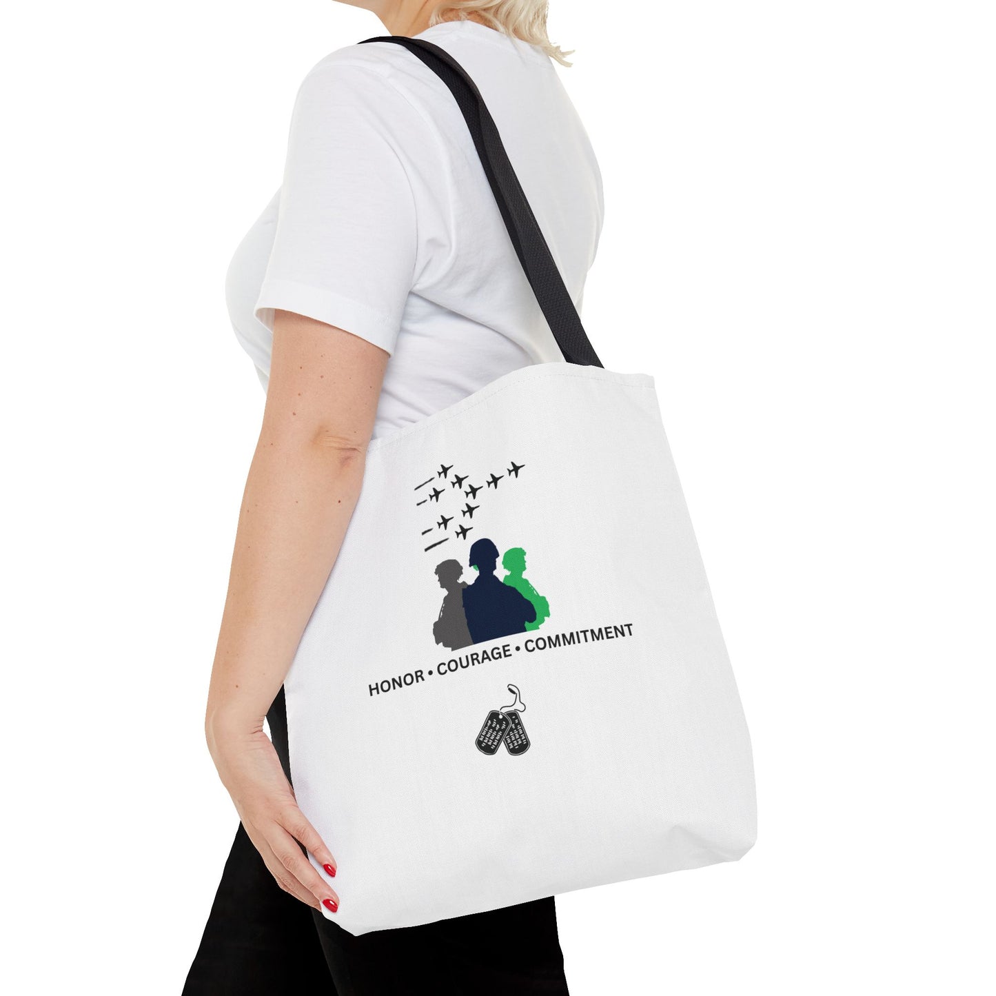 Honor Courage Commitment Tote Bag
