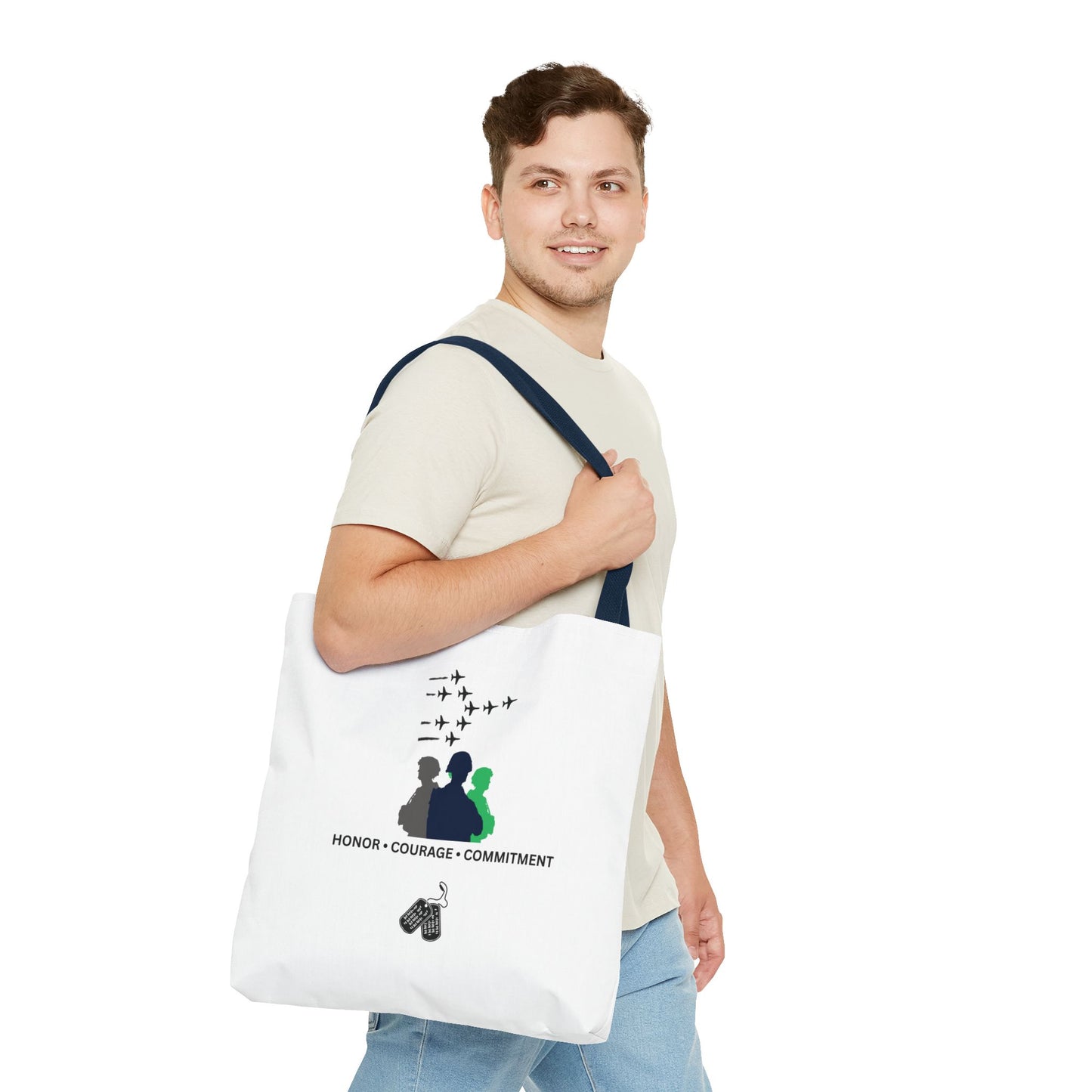 Honor Courage Commitment Tote Bag