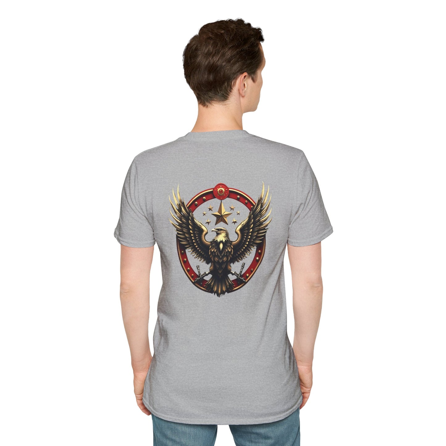 Eagle Emblem T-Shirt — Retro Patriotic Spread Wing Graphic Tee