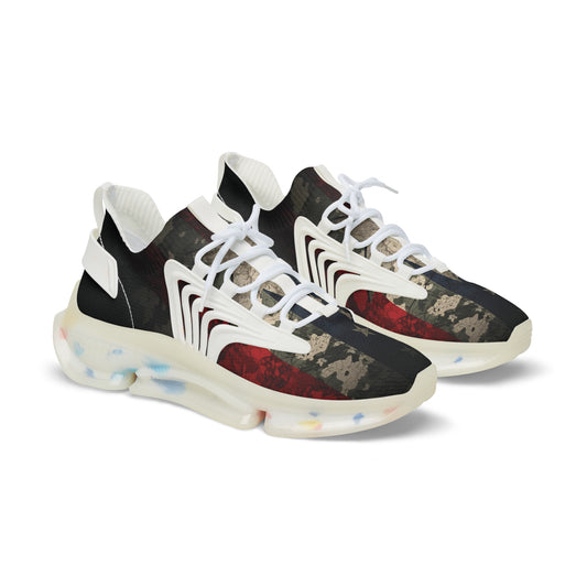 Men's Mesh Sneakers — Vintage American Flag Athletic Shoes