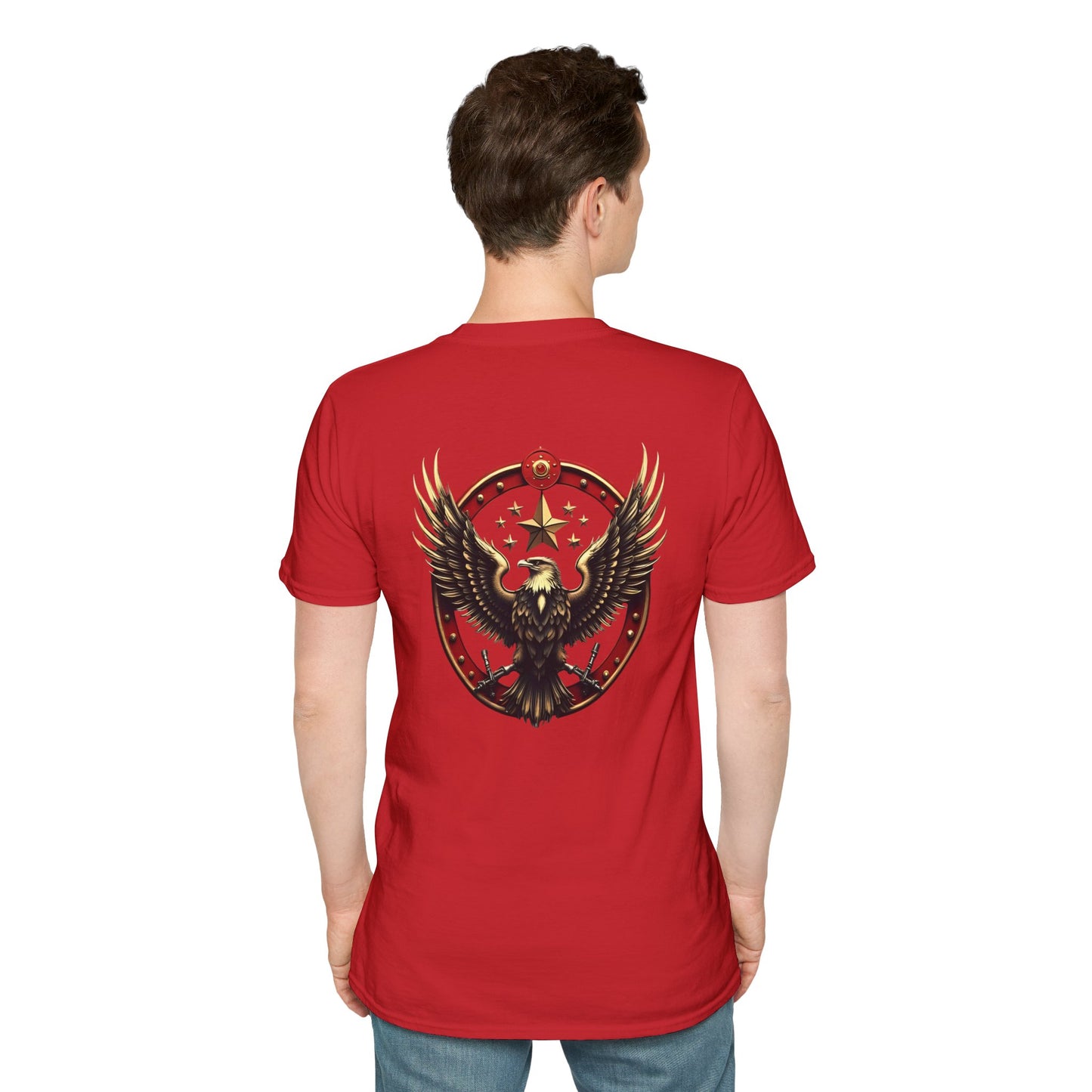 Eagle Emblem T-Shirt — Retro Patriotic Spread Wing Graphic Tee