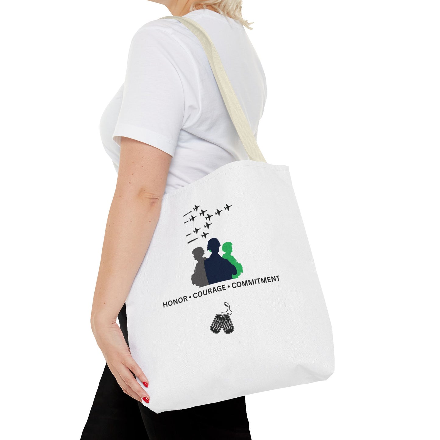 Honor Courage Commitment Tote Bag