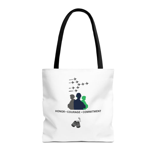 Honor Courage Commitment Tote Bag