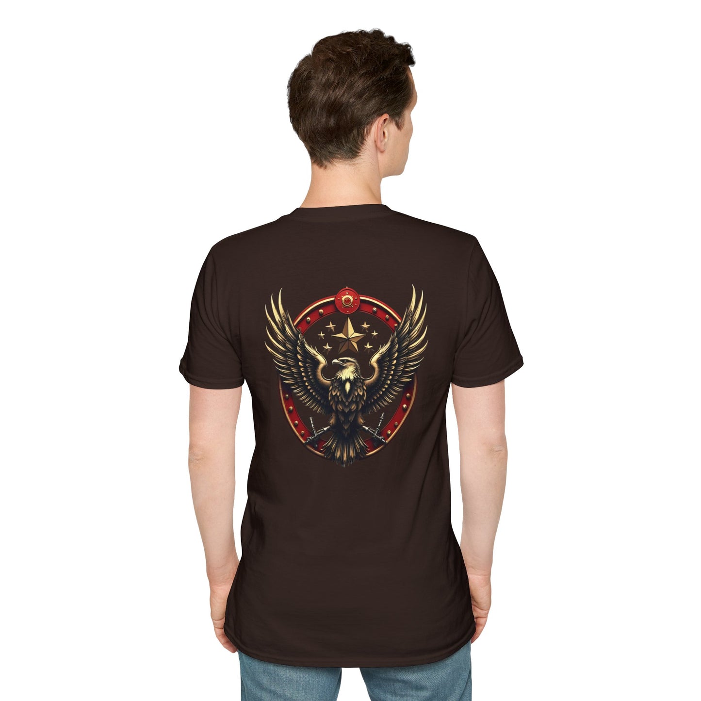 Eagle Emblem T-Shirt — Retro Patriotic Spread Wing Graphic Tee
