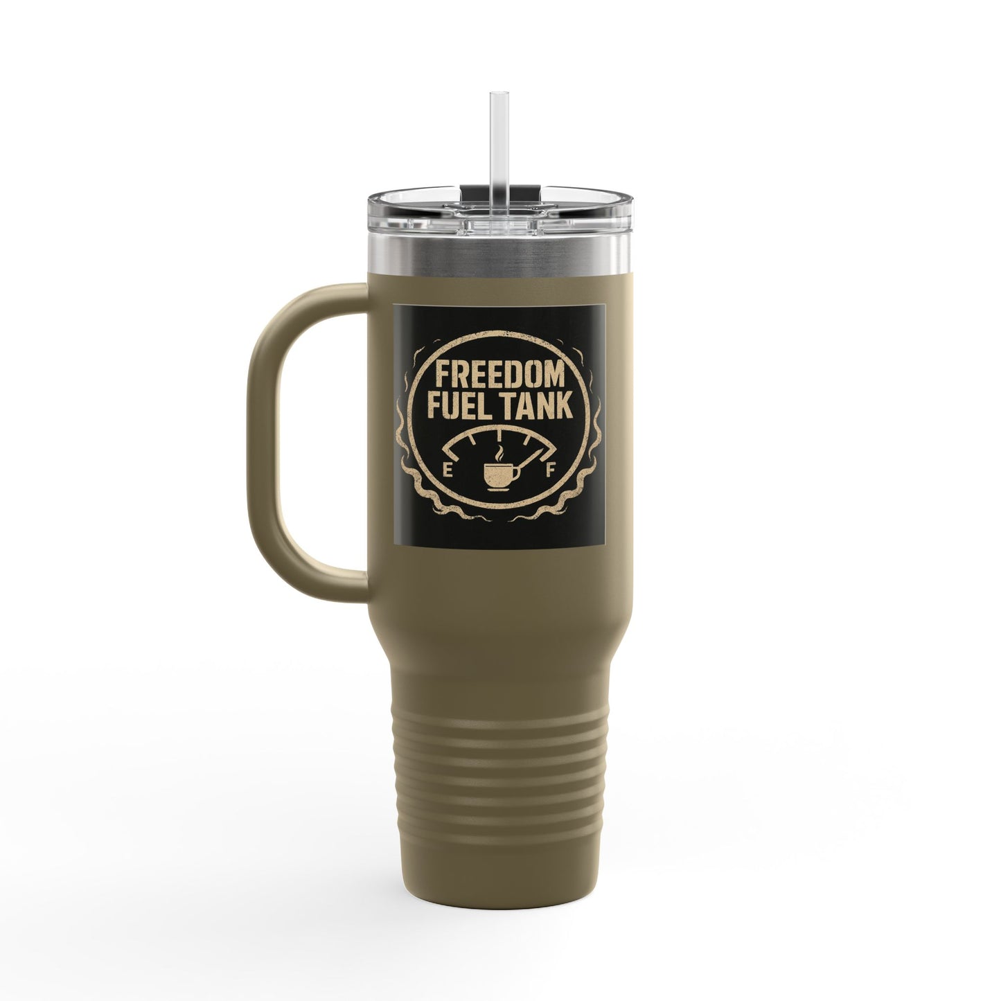 Freedom Fuel Tank Insulated Travel Mug - 40oz Coffee Cup for Adventurers