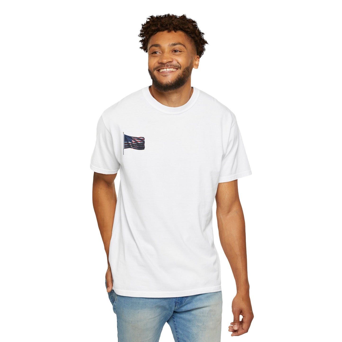 American Flag T-Shirt — Waving USA Graphic Tee