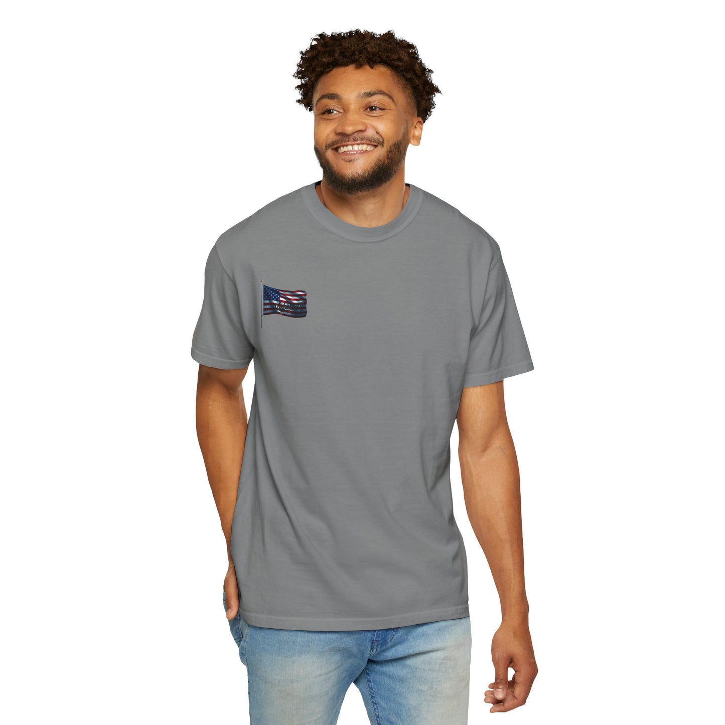 American Flag T-Shirt — Waving USA Graphic Tee