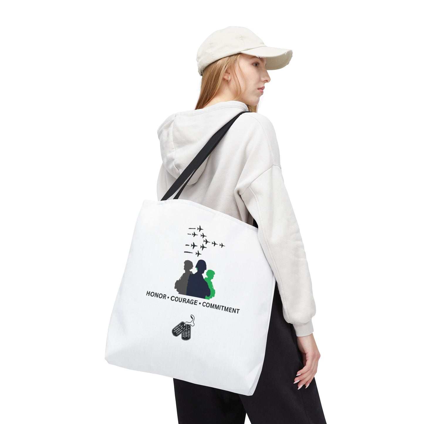 Honor Courage Commitment Tote Bag