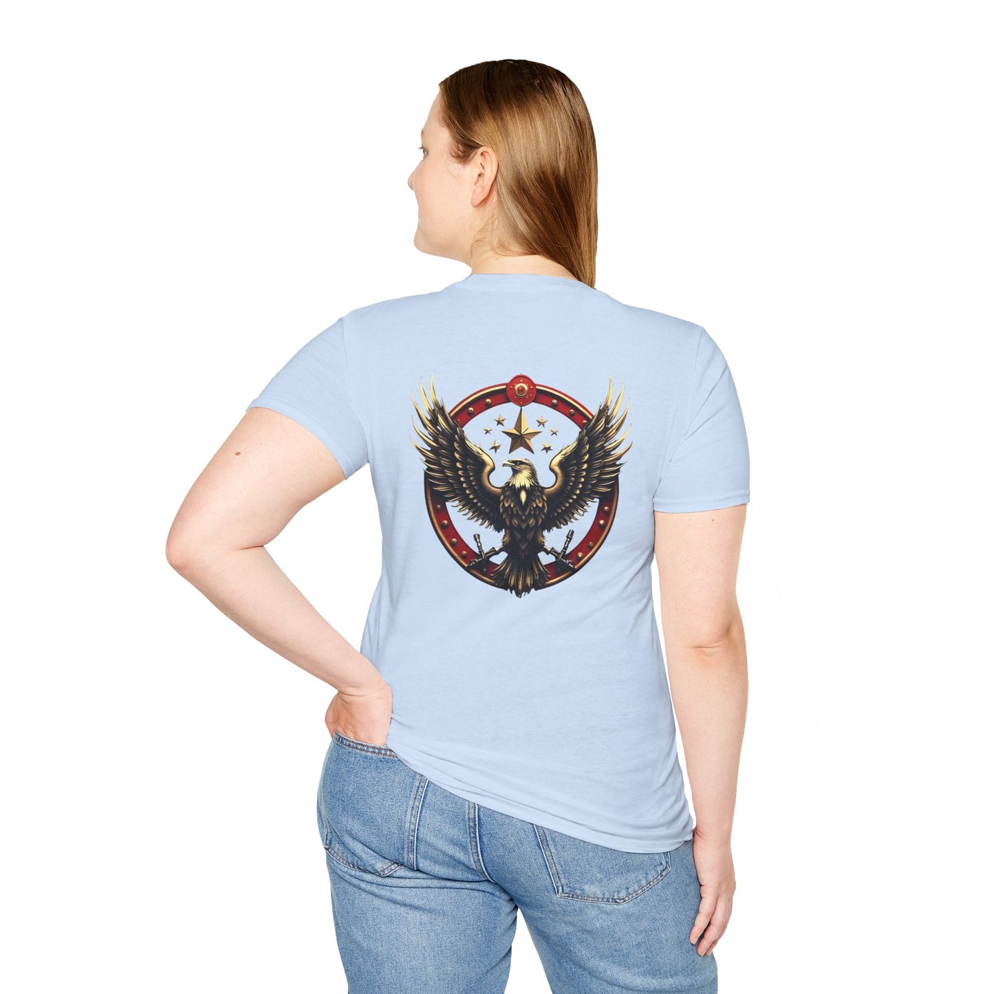 Eagle Emblem T-Shirt — Retro Patriotic Spread Wing Graphic Tee