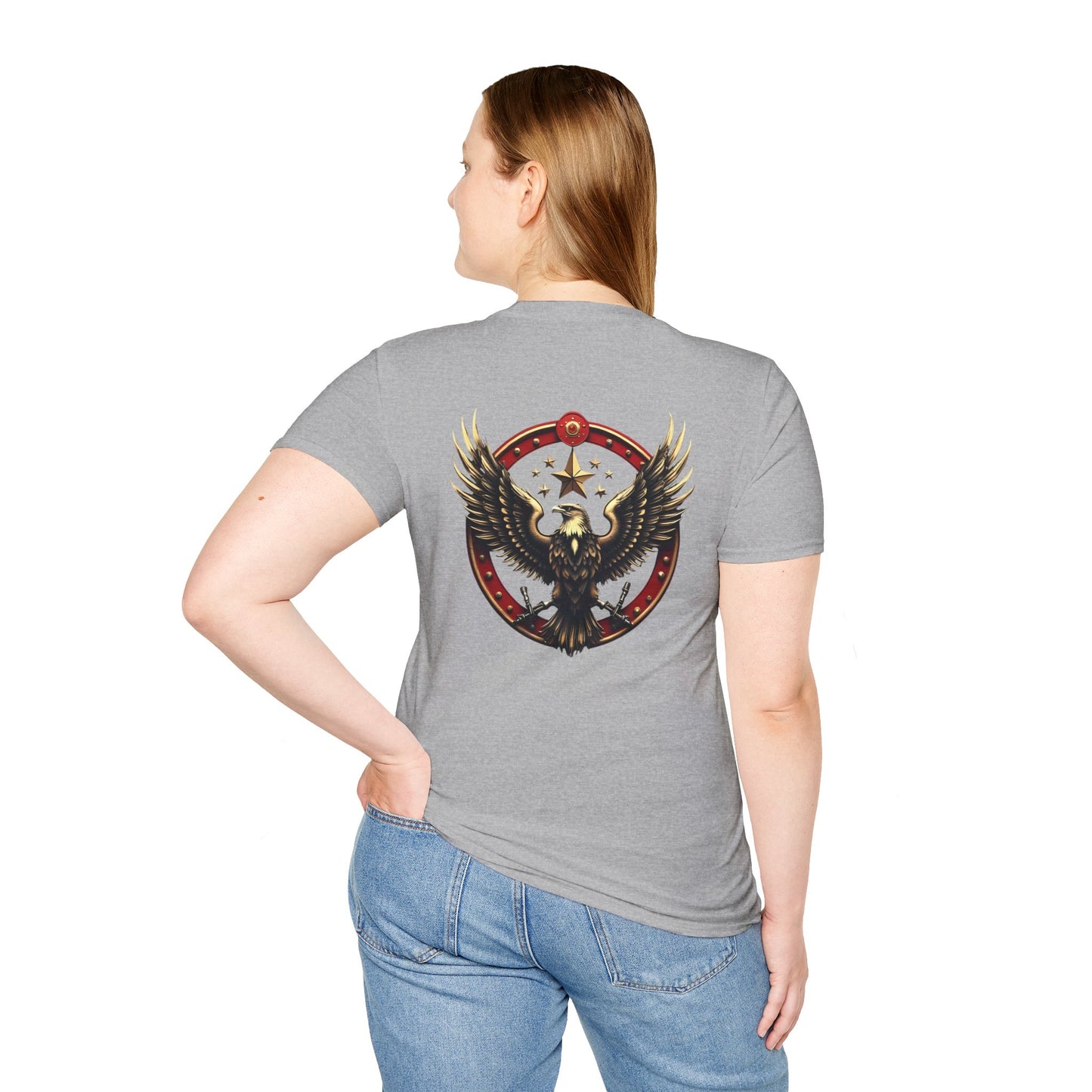 Eagle Emblem T-Shirt — Retro Patriotic Spread Wing Graphic Tee