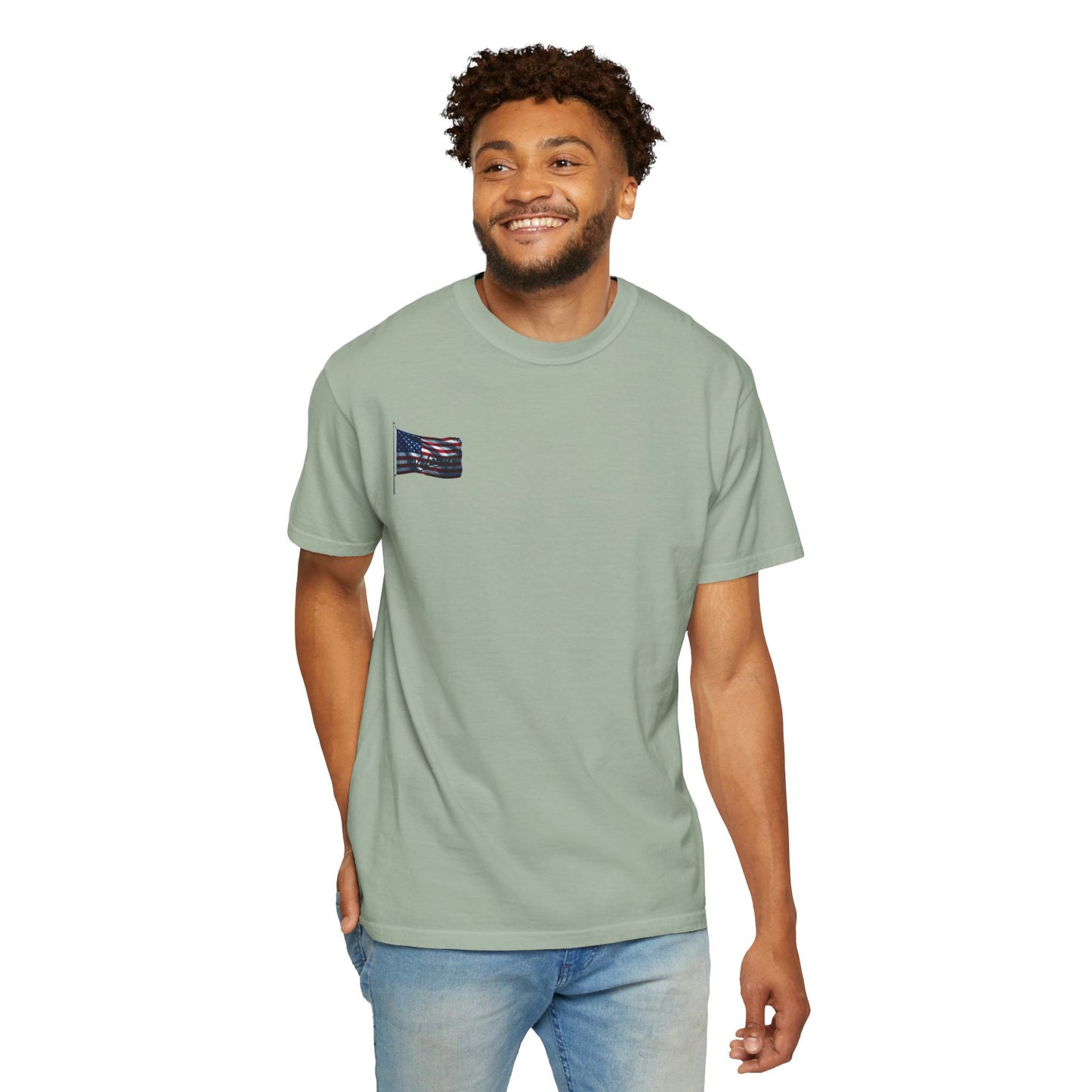 American Flag T-Shirt — Waving USA Graphic Tee