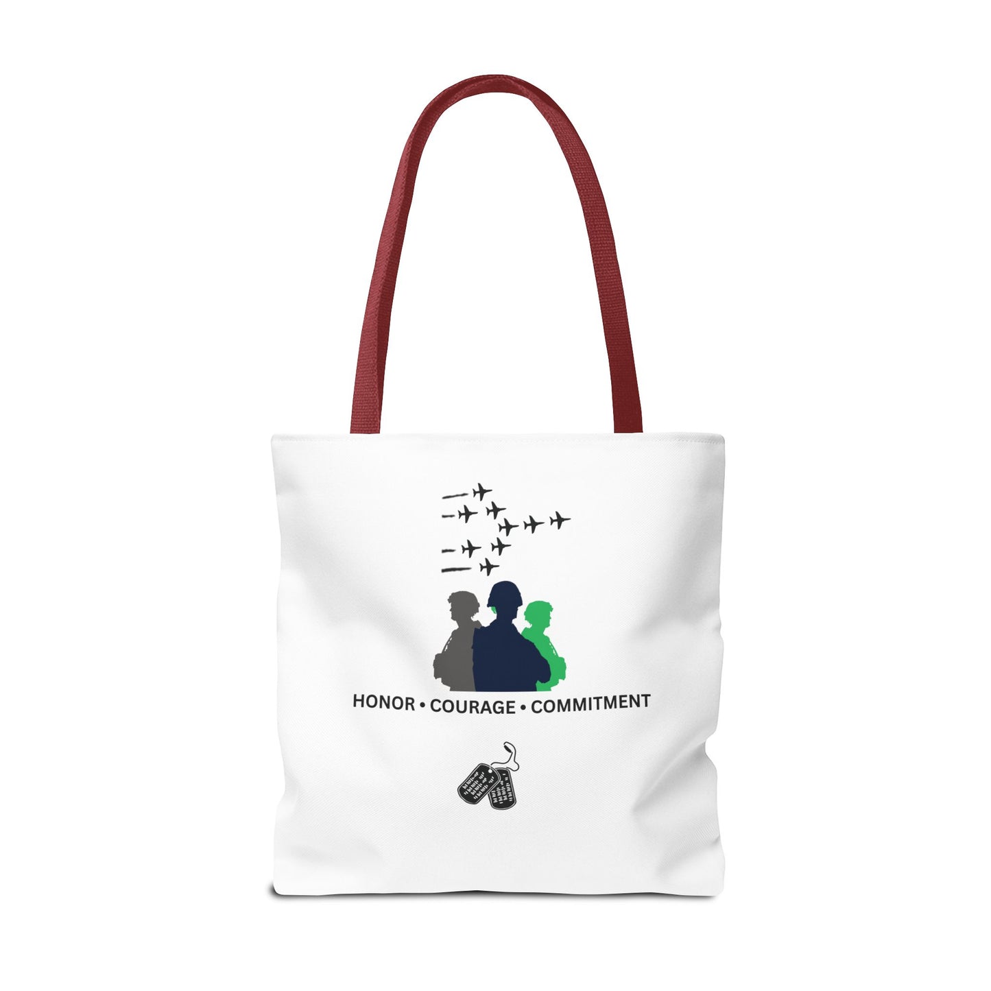 Honor Courage Commitment Tote Bag