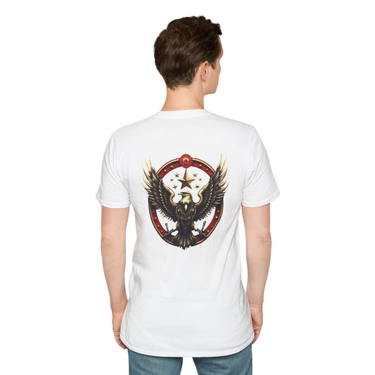 Eagle Emblem T-Shirt — Retro Patriotic Spread Wing Graphic Tee