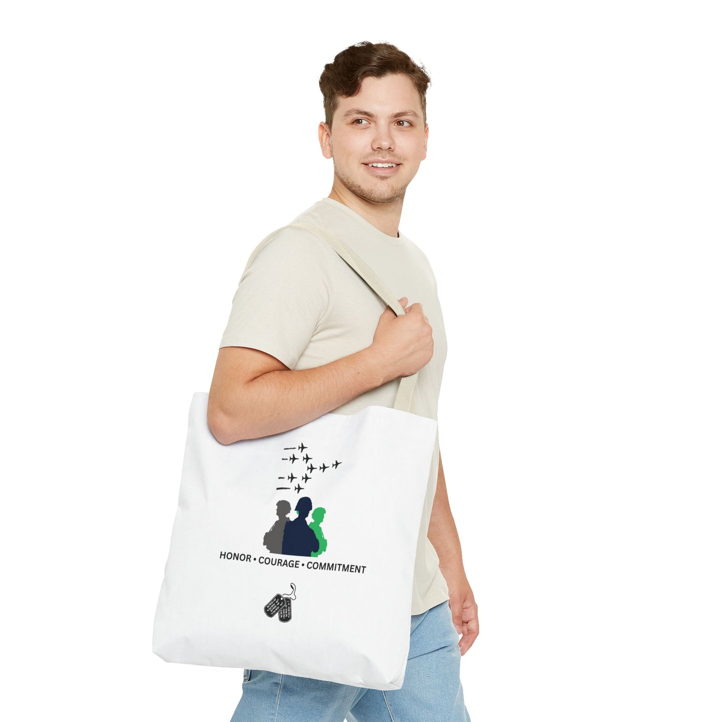 Honor Courage Commitment Tote Bag