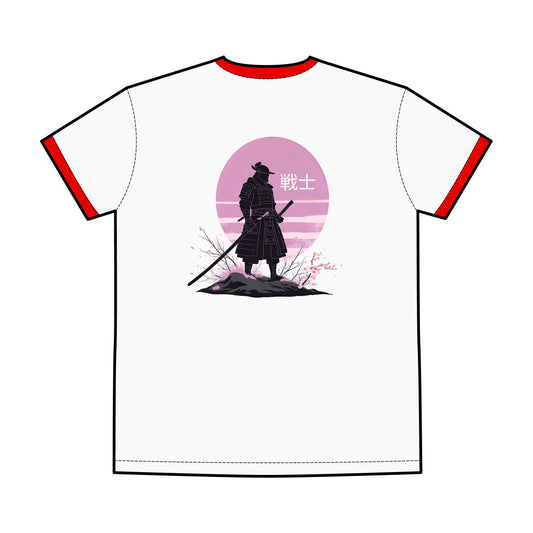 Samurai Graphic Ringer Tee – Men's Vintage Style T-Shirt