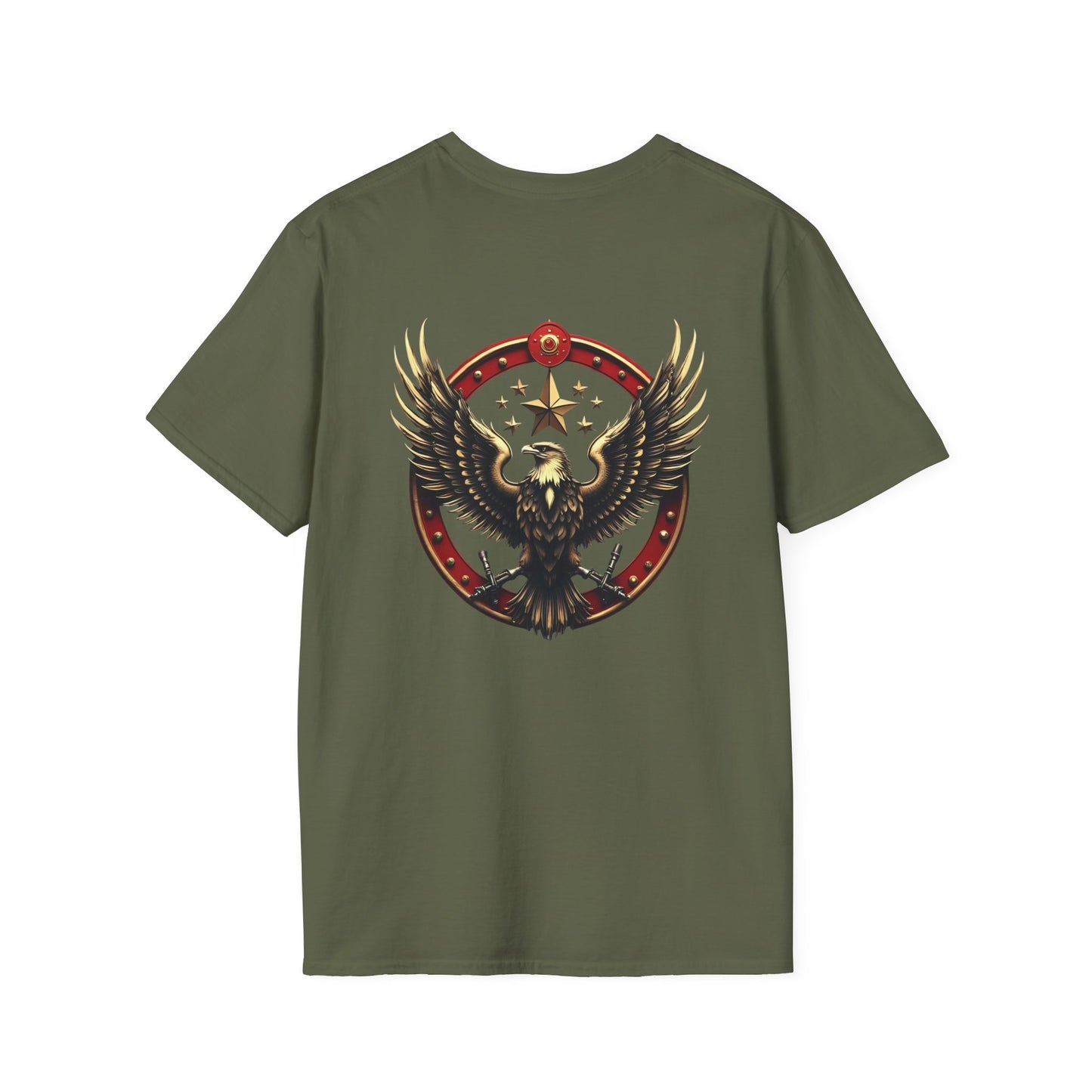 Eagle Emblem T-Shirt — Retro Patriotic Spread Wing Graphic Tee