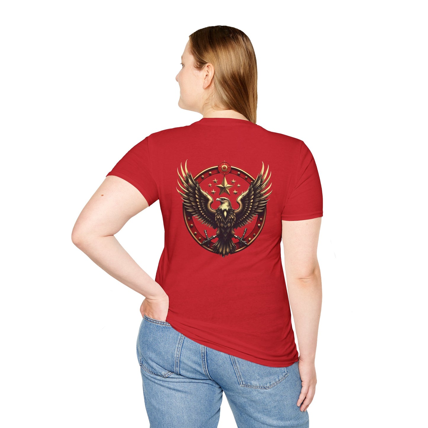 Eagle Emblem T-Shirt — Retro Patriotic Spread Wing Graphic Tee