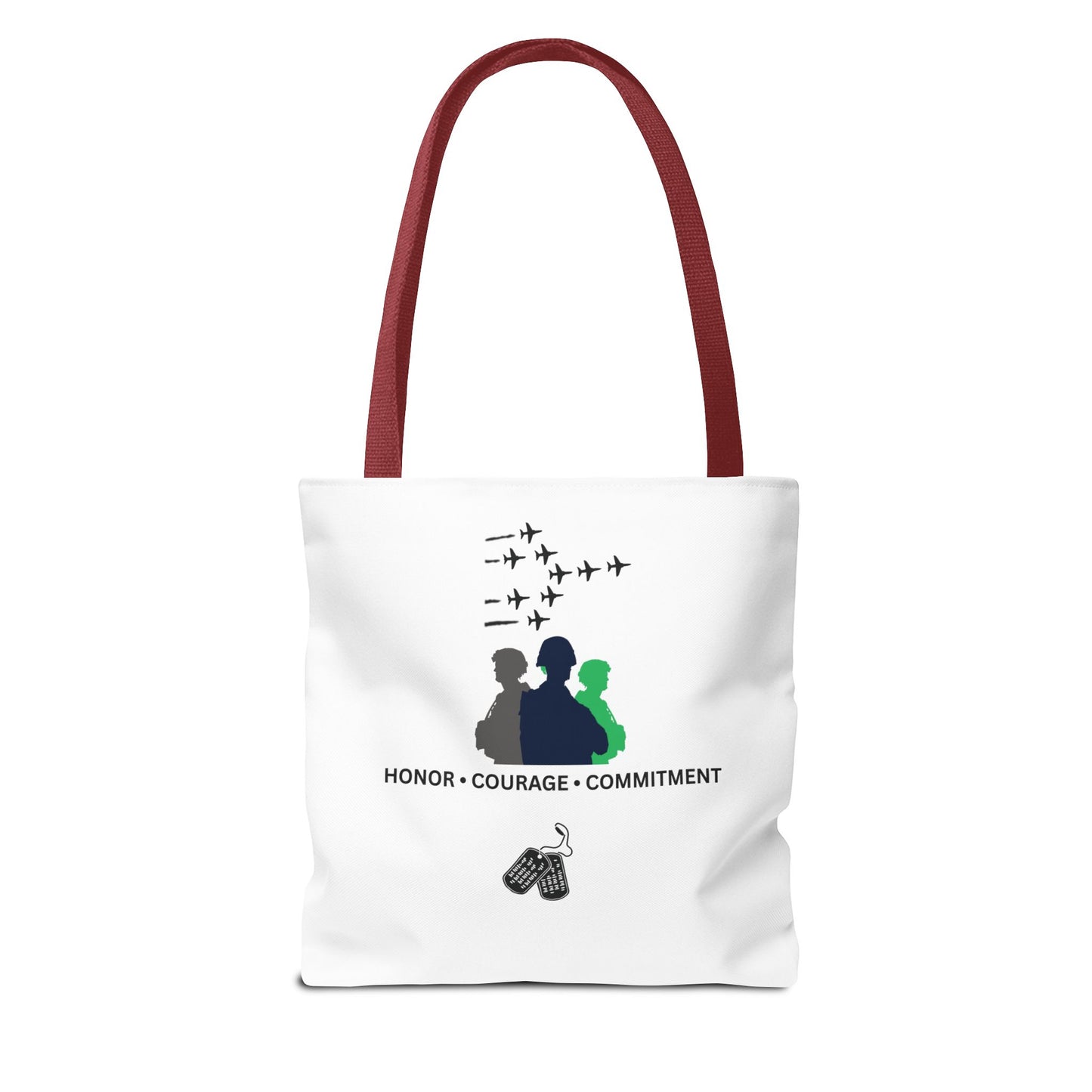 Honor Courage Commitment Tote Bag